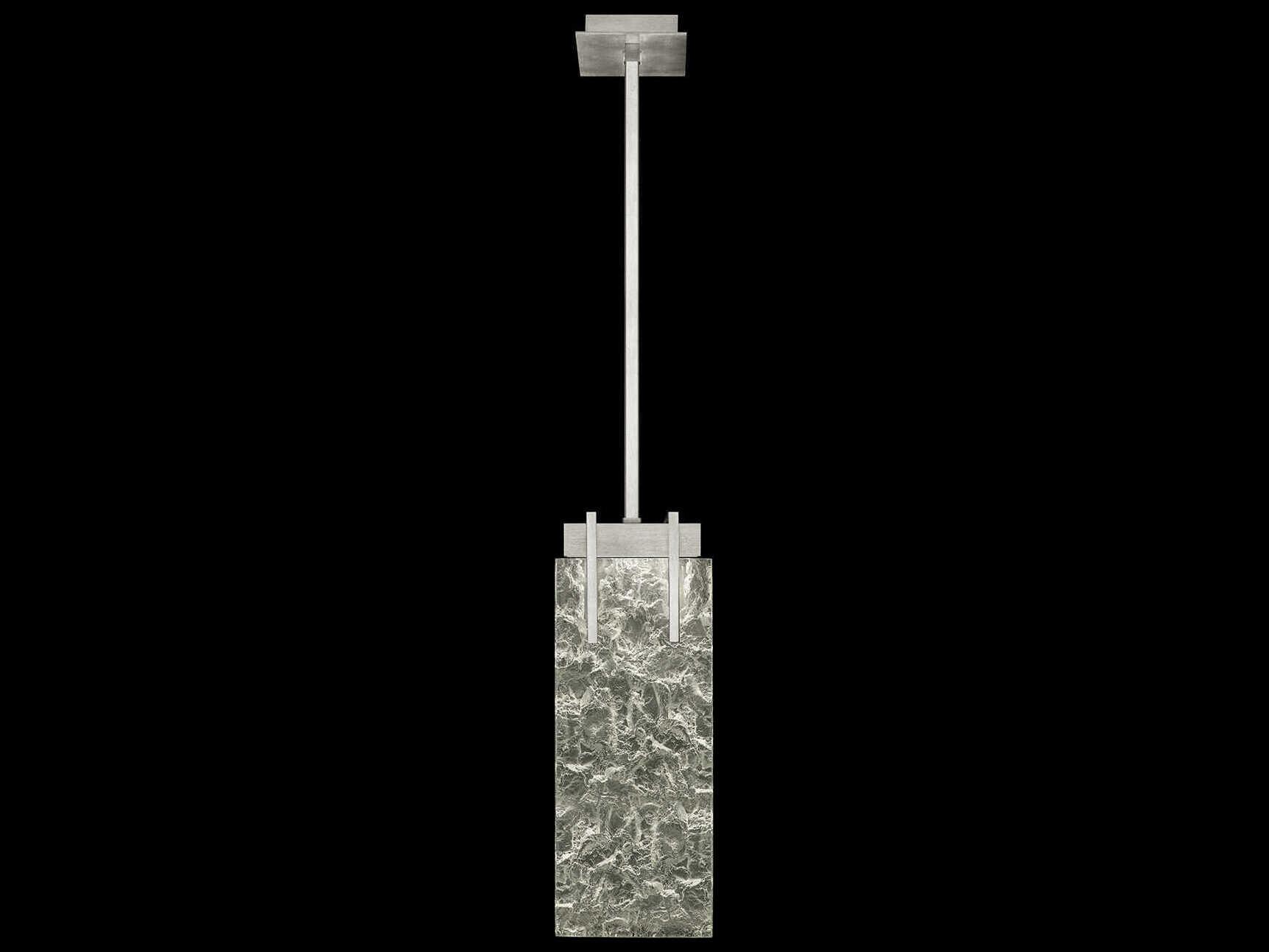 Fine Art Handcrafted Lighting Terra 2-Light Silver Geometric Mini Pendant