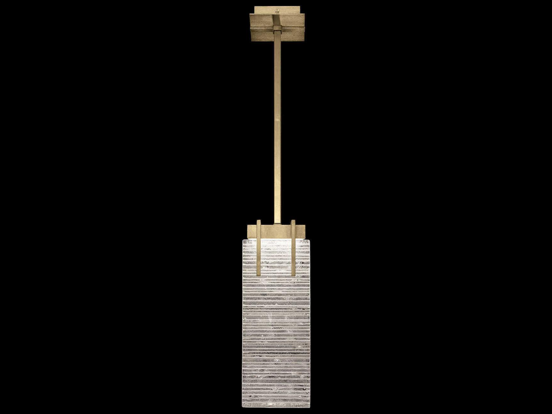 Fine Art Handcrafted Lighting Terra 2-Light Gold Geometric Mini Pendant