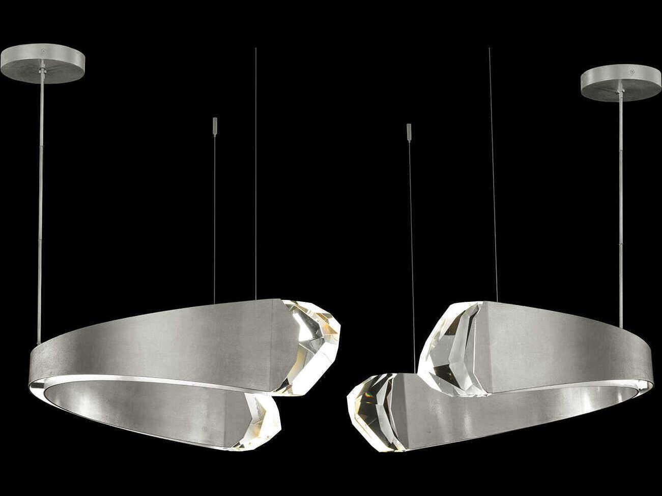 Fine Art Handcrafted Lighting Strata 12-Light Geometric Pendant