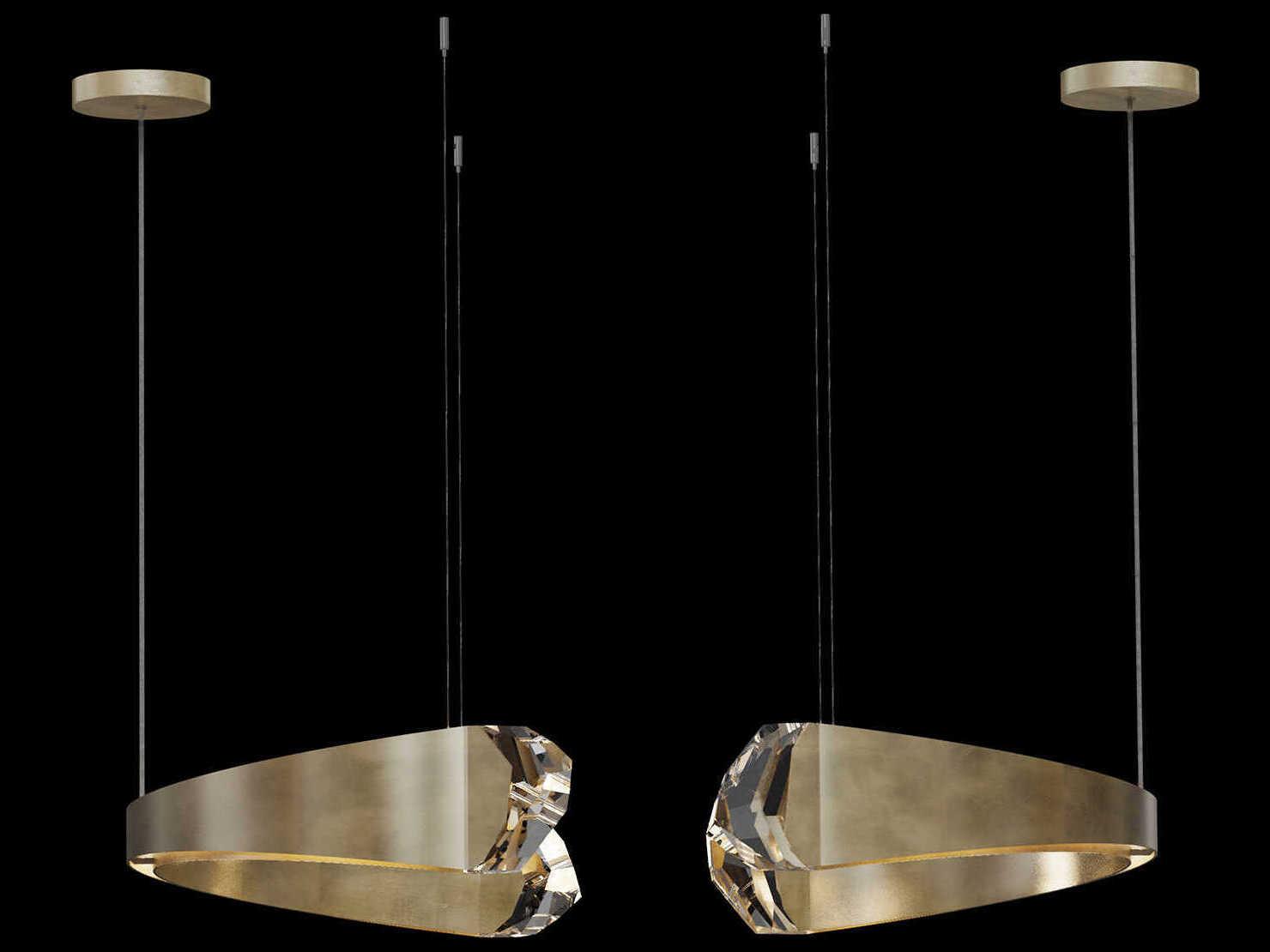 Fine Art Handcrafted Lighting Strata 12-Light Geometric Pendant