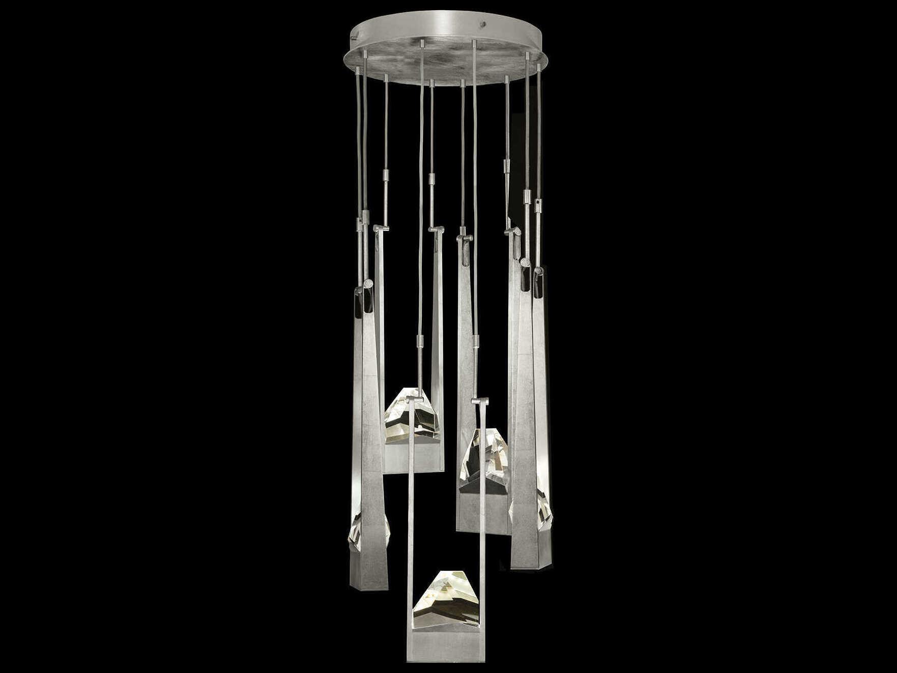 Fine Art Handcrafted Lighting Strata 10-Light Geometric Pendant