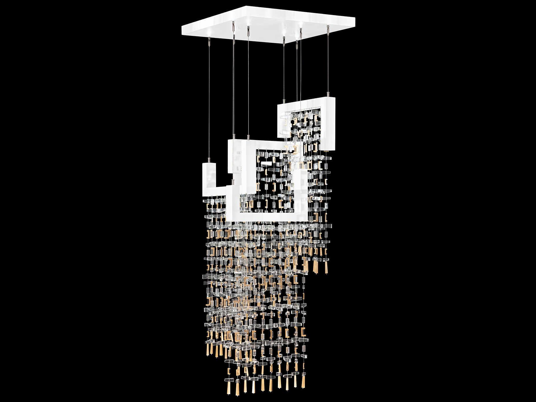 Fine Art Handcrafted Lighting Capri 10-Light White Gloss Pendant