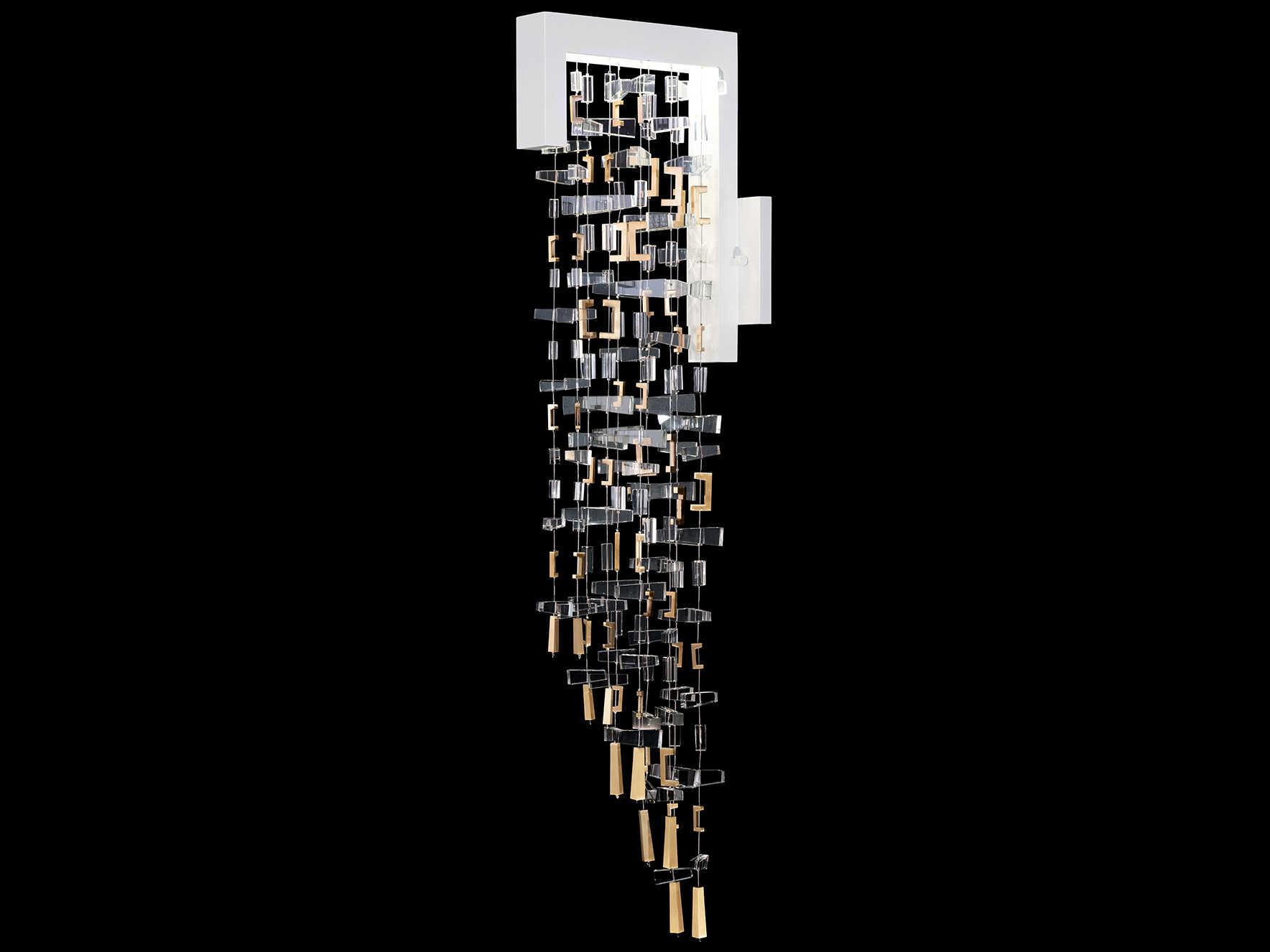 Fine Art Handcrafted Lighting Capri 2-Light White Gloss Wall Sconce