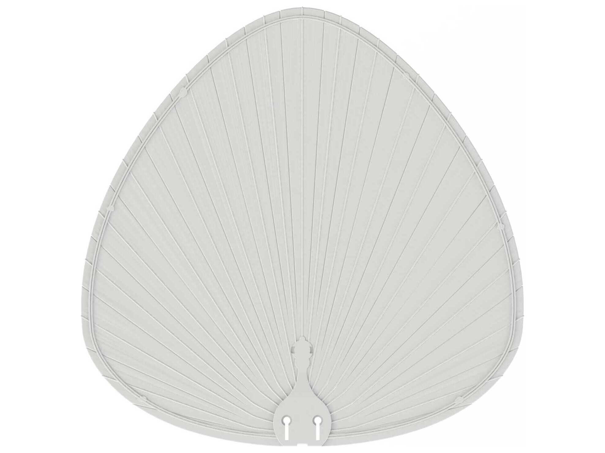 Fanimation Islander Matte White Oval Palm Blade Set of 5