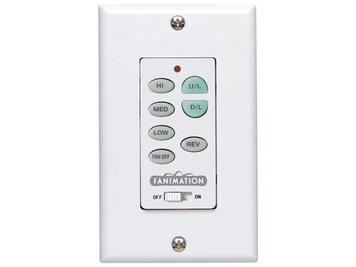 Fanimation Fan Speed and Light Reversing Wall Control