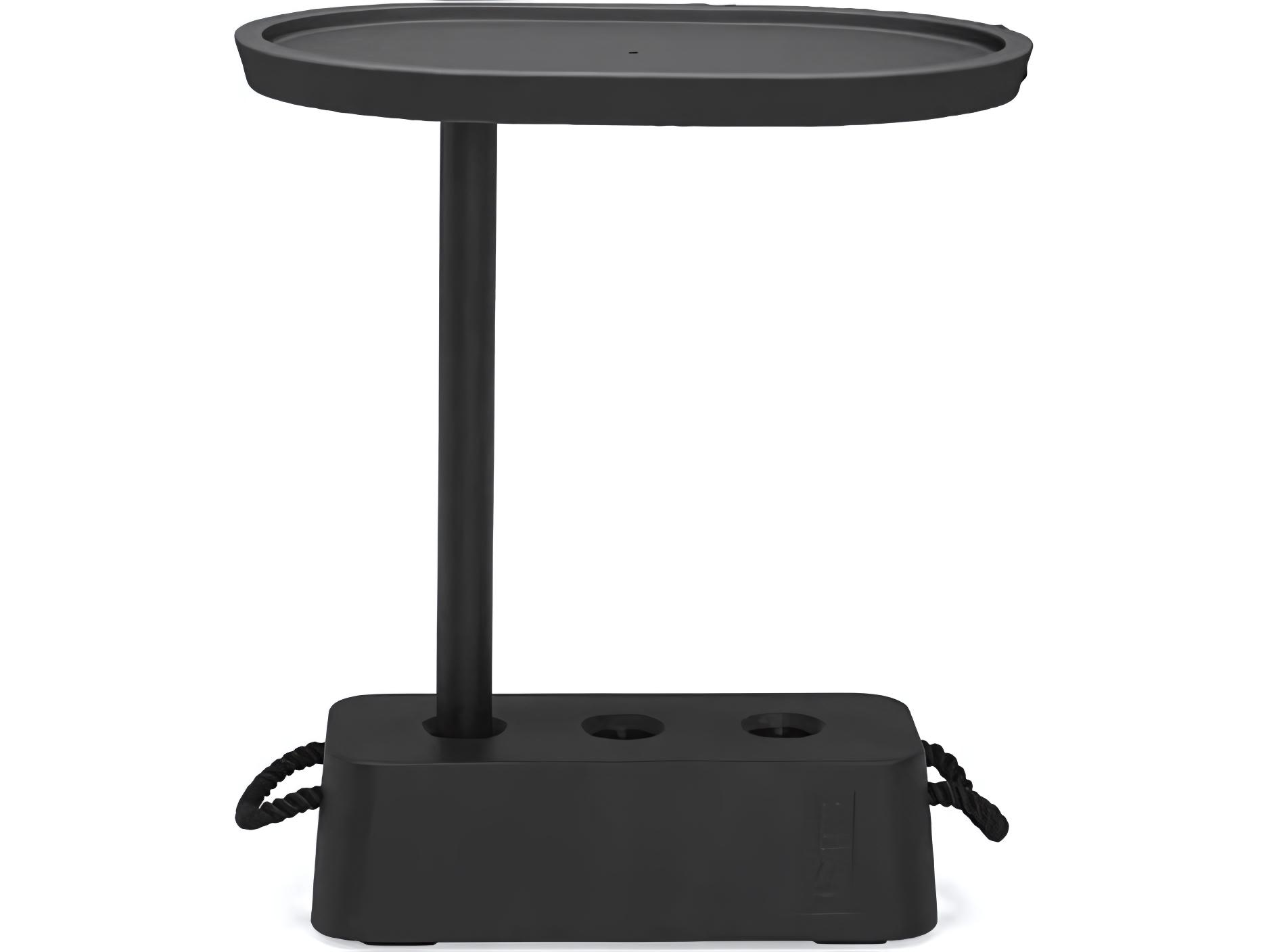 Fatboy Outdoor Brick Oval End Table in Anthracite