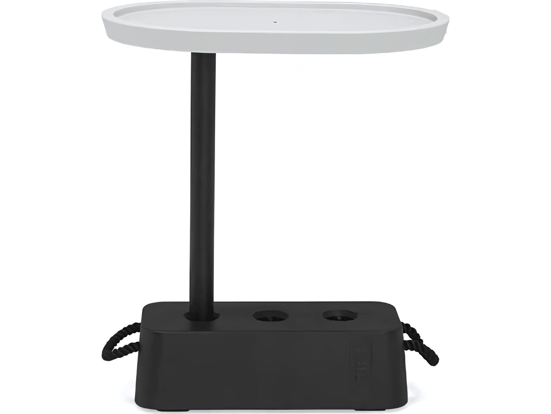 Fatboy Outdoor Brick Oval End Table in Light Grey