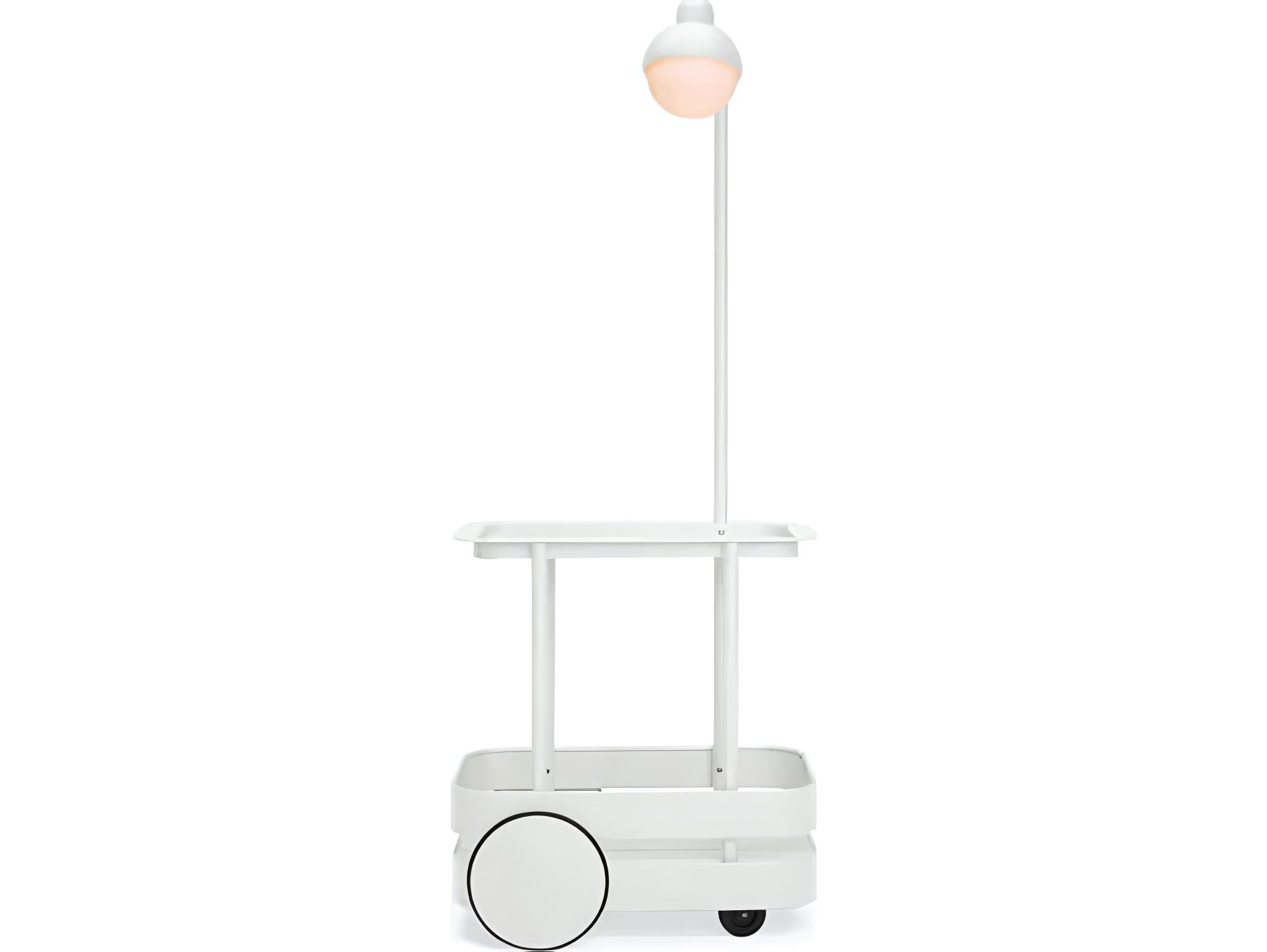 Fatboy Outdoor Jolly Trolley Lighted Bar Cart in Light Grey