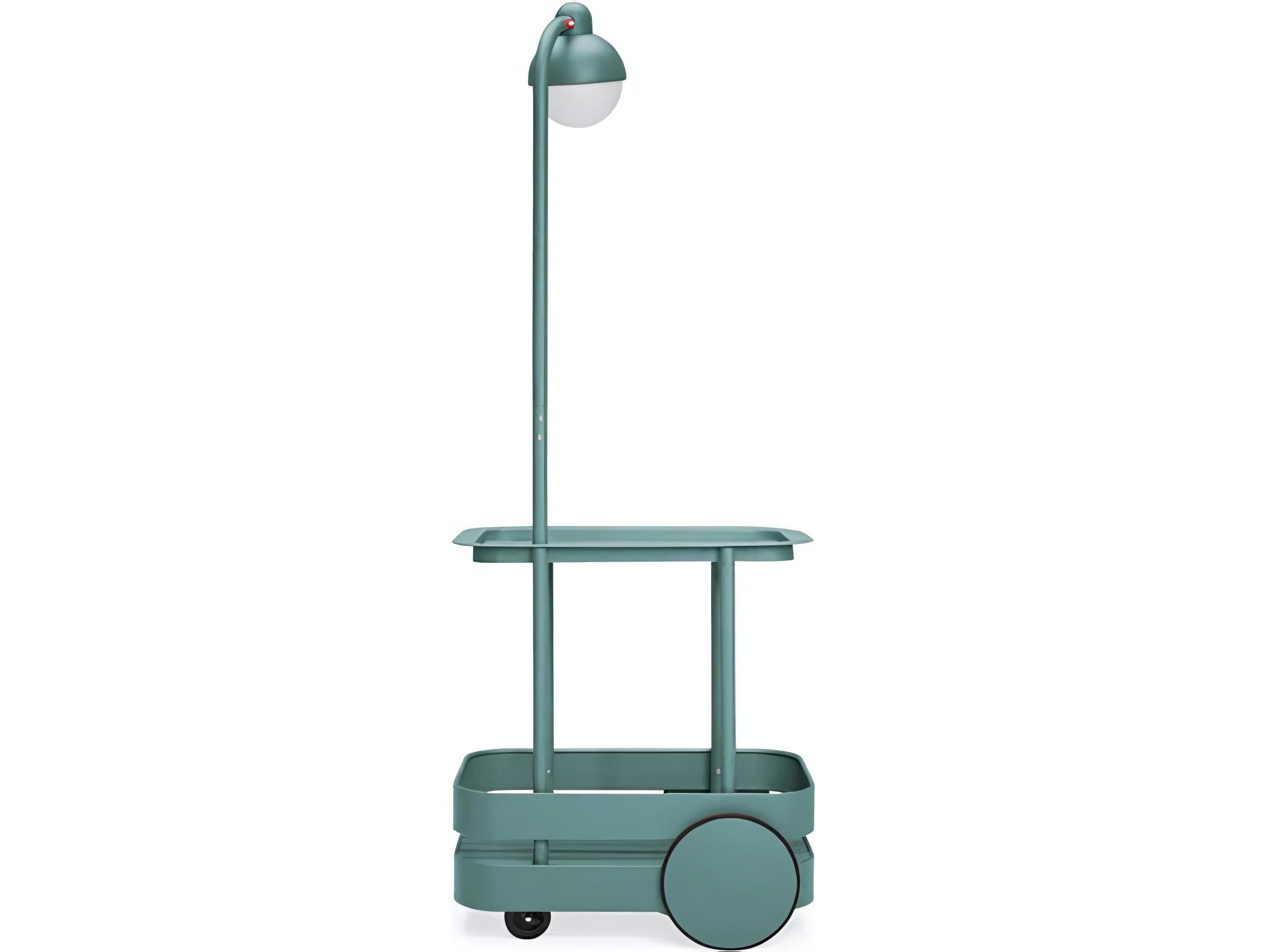 Fatboy Outdoor Jolly Trolley Lighted Bar Cart in Dark Sage