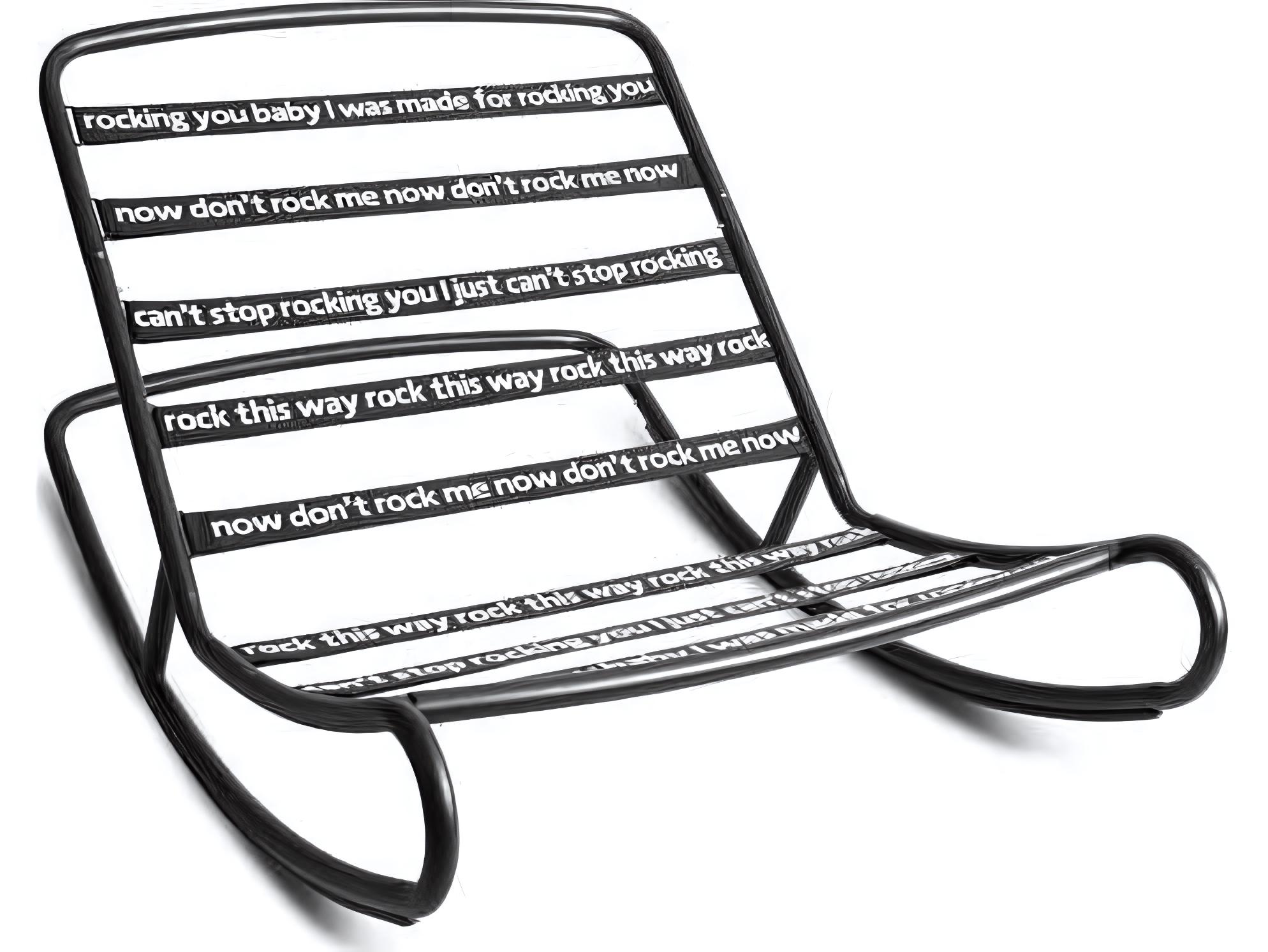 Fatboy Outdoor Rock 'n Roll Bean Bag Rocker in Black