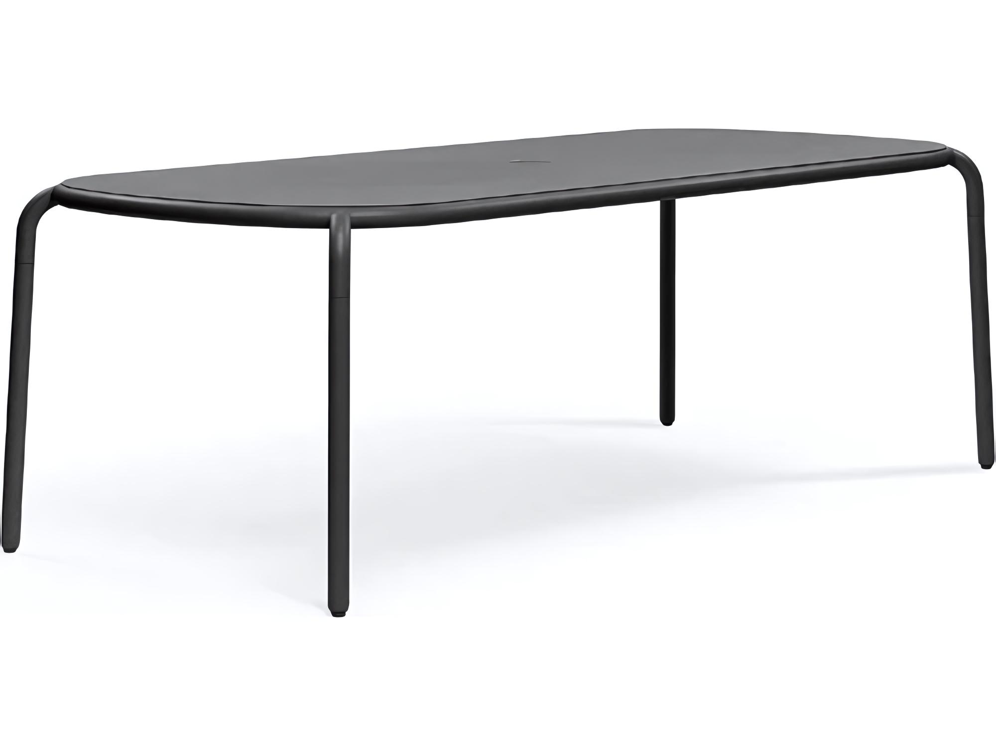 Fatboy Outdoor Toni Tablo 86.6"W x 39"D Rectangular Dining Table in Anthracite