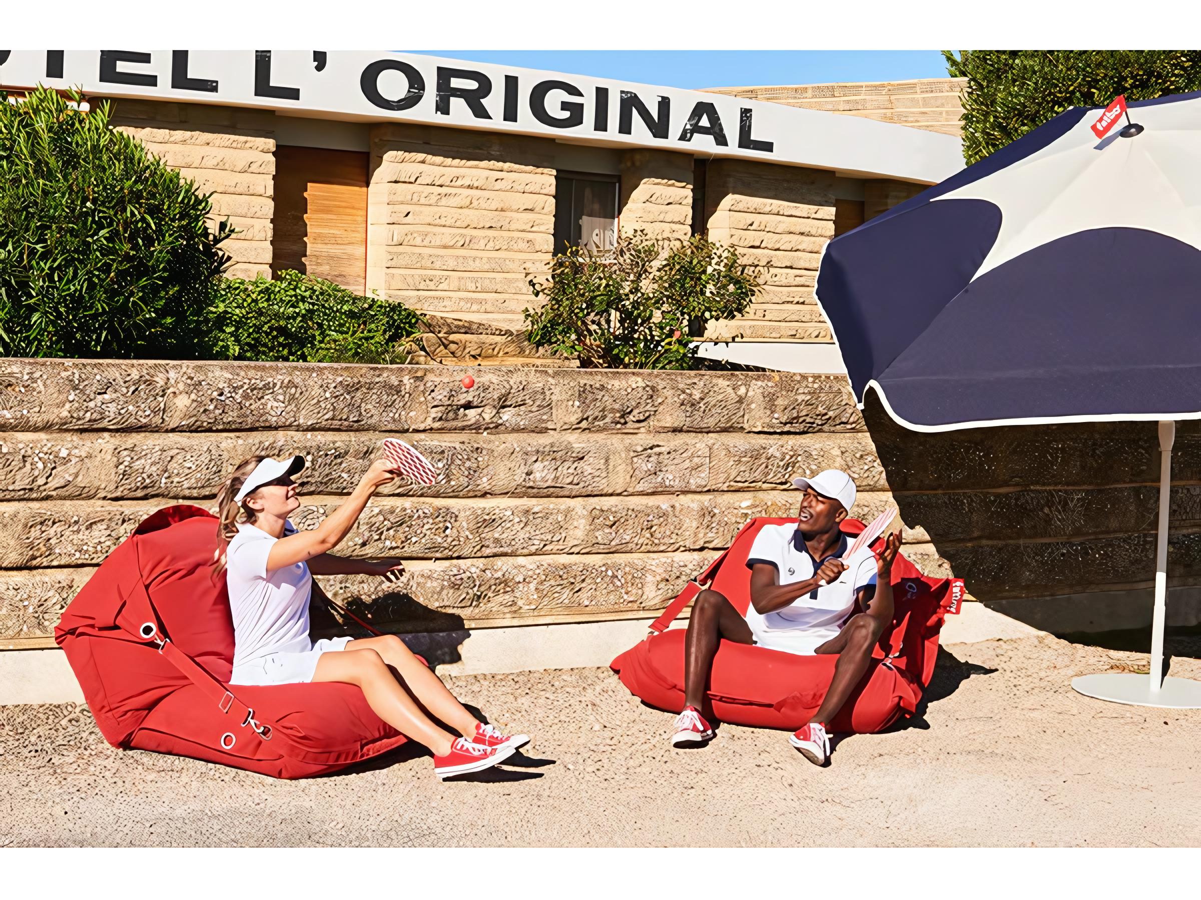 Fatboy Outdoor Buggle-Up Bean Bag Chair in Red