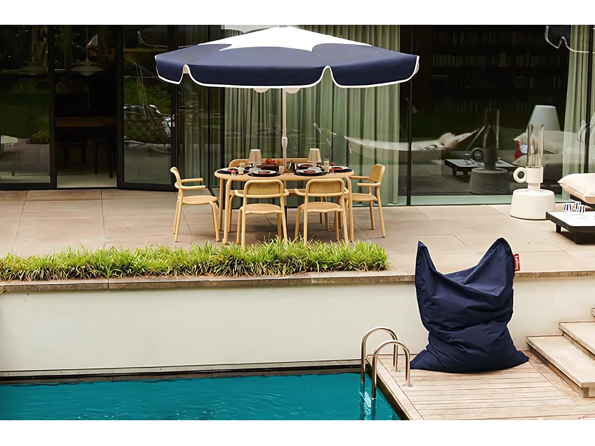 Fatboy Outdoor Original Slim Bean Bag Chair in Dark Ocean