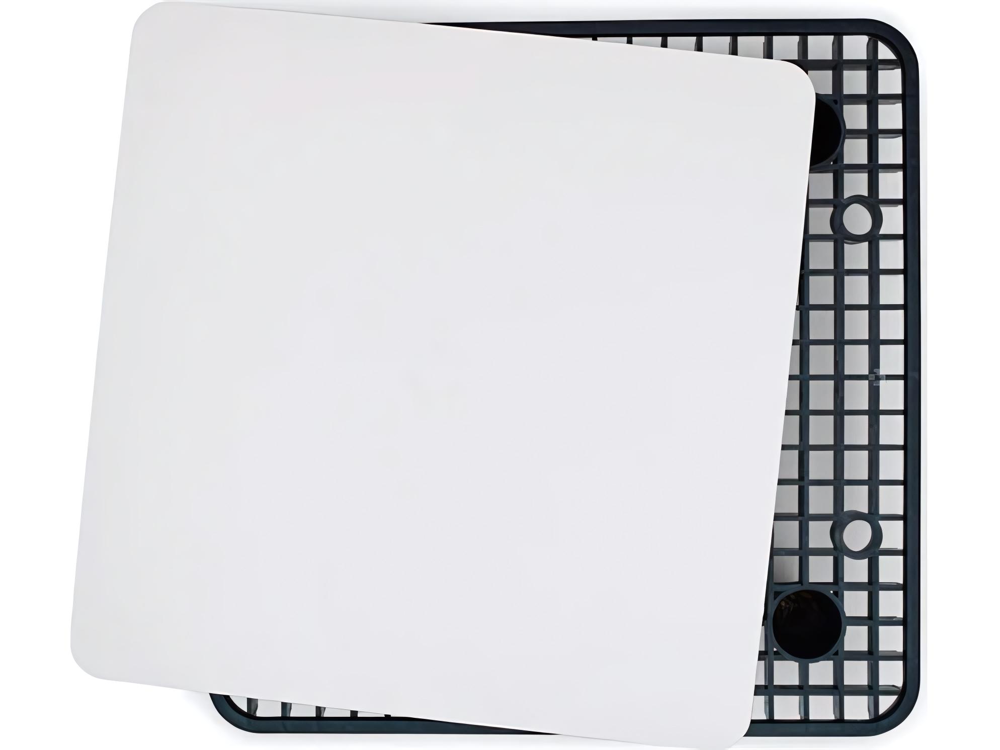 Fatboy Outdoor Paletti 35.4" Square Coffee Table in Light Grey