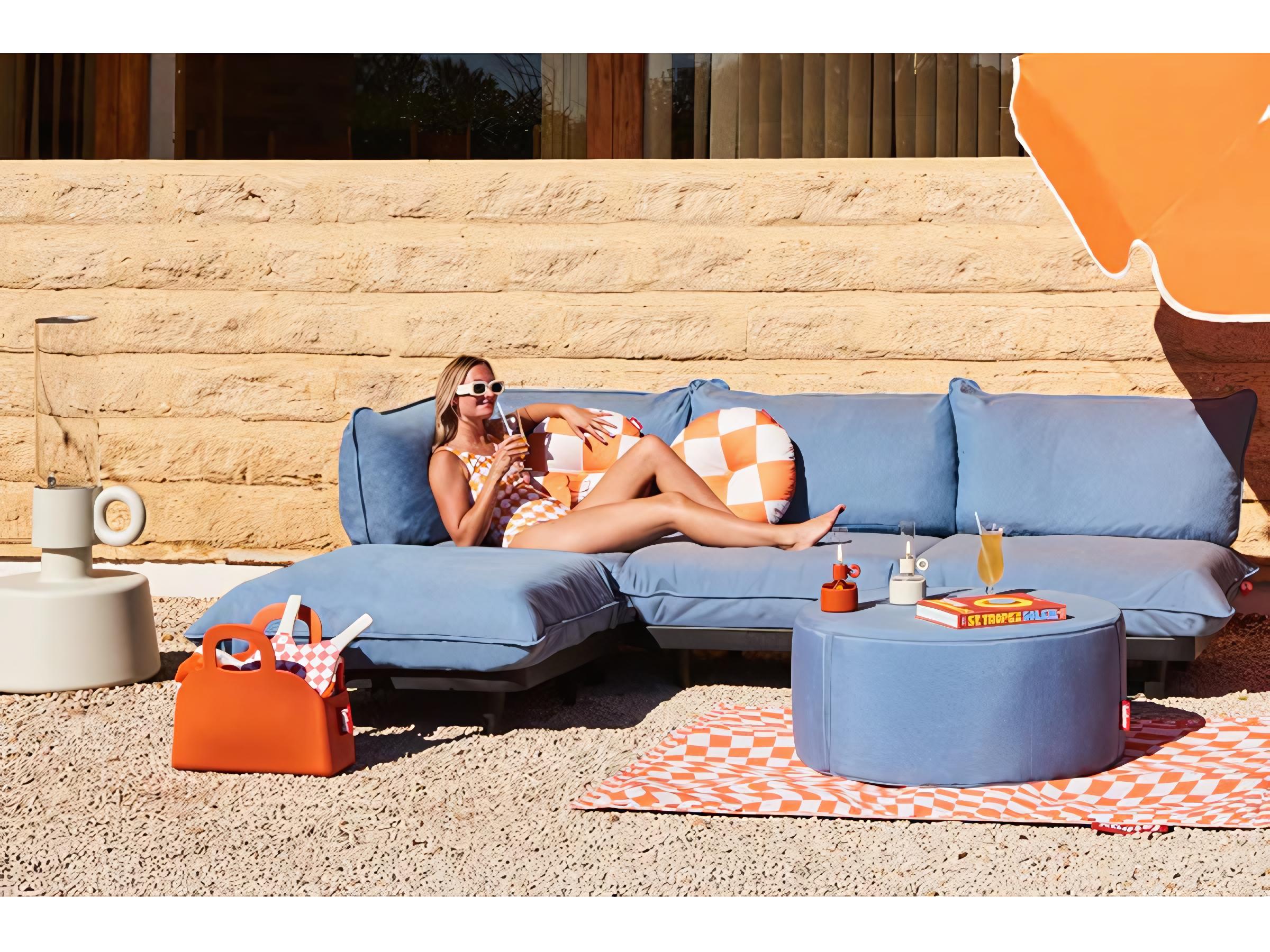 Fatboy Outdoor Paletti Large Lounge Set in Storm Blue