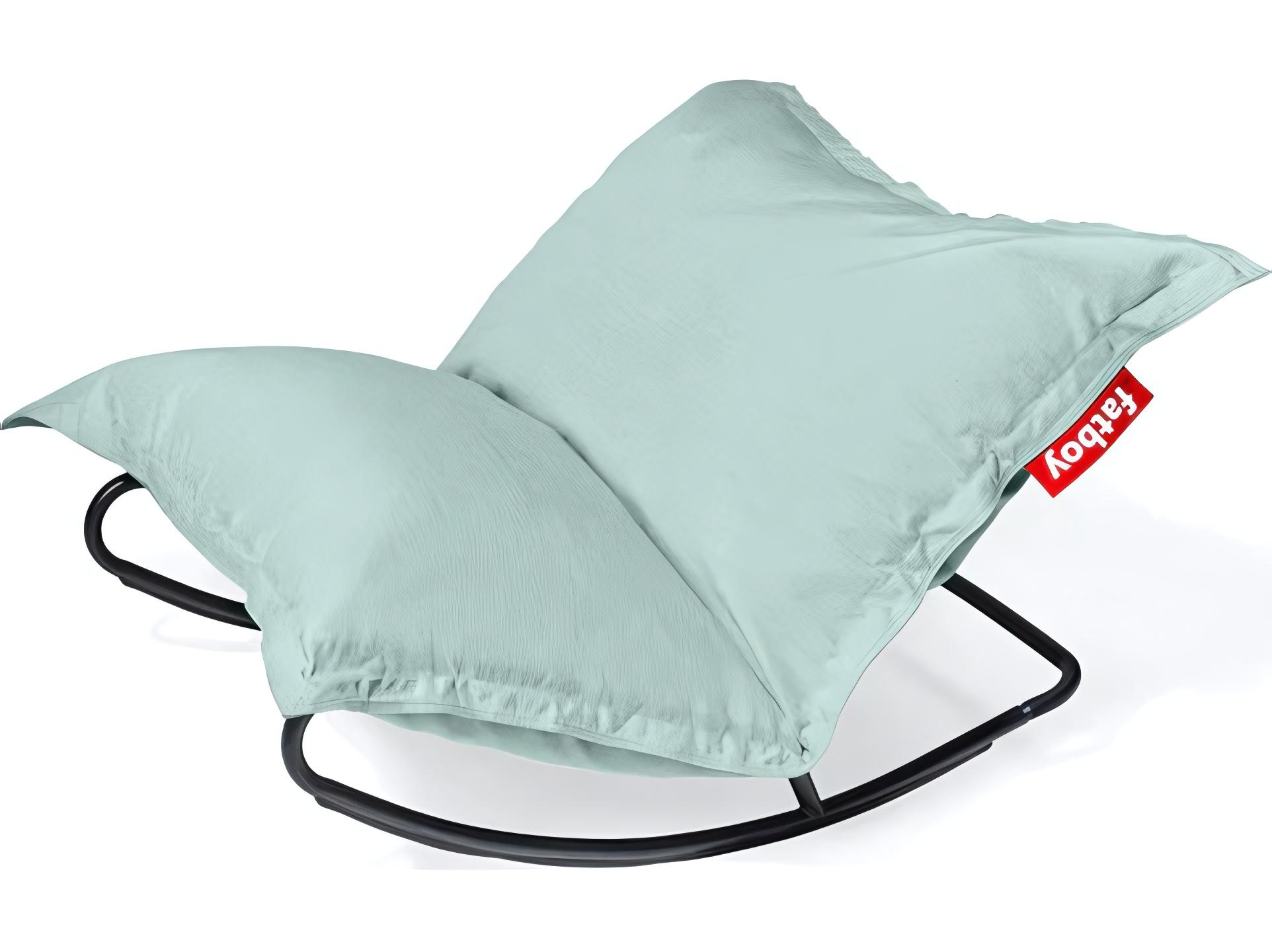 Fatboy Outdoor Original Bean Bag Chair Rock 'n Roll Rocker Bundle in Seafoam