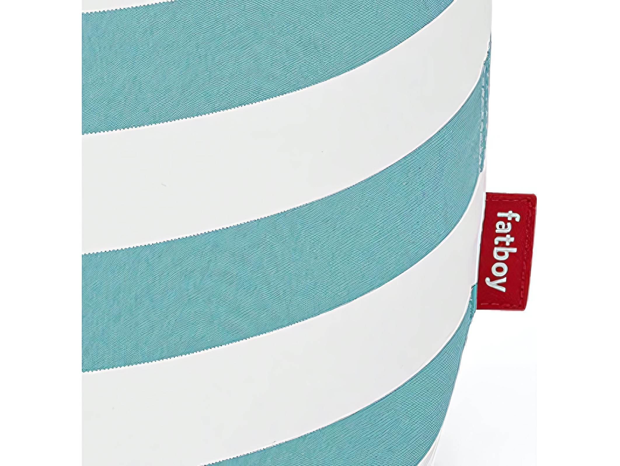 Fatboy Outdoor Point Pouf Ottoman in Stripe Azur