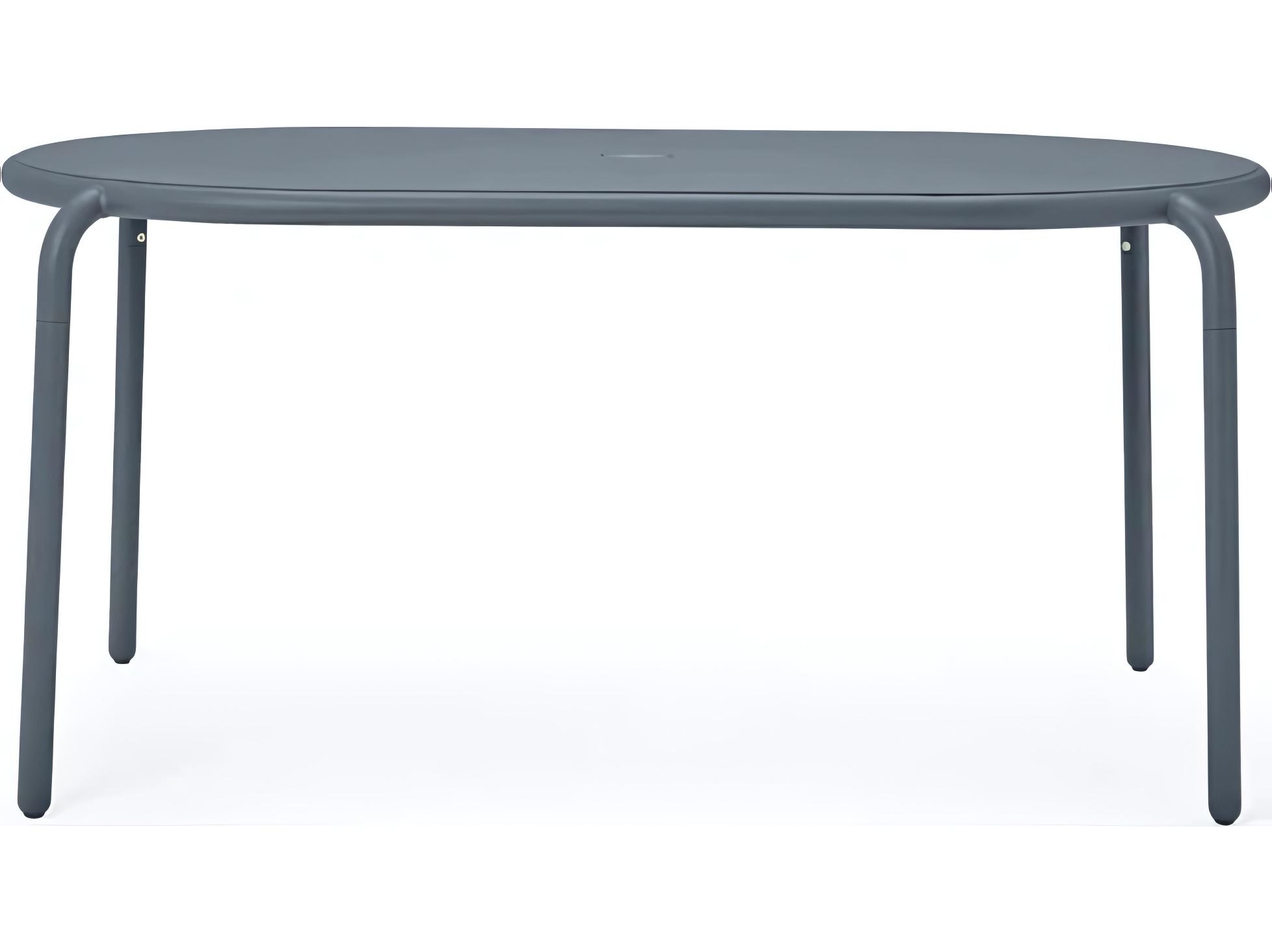 Fatboy Outdoor Toni Tavolo 63"W x 35 Oval Dining Table in Elephant