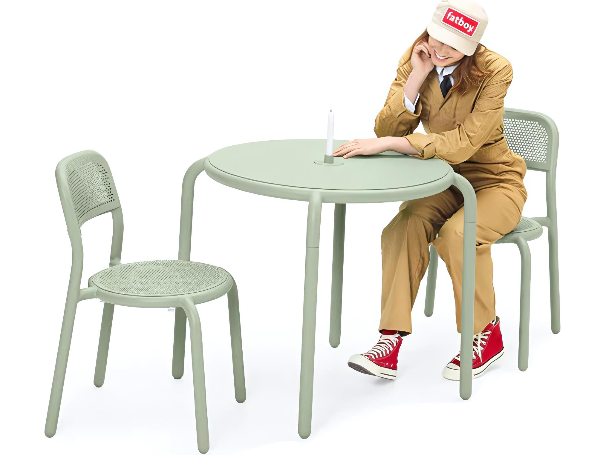 Fatboy Outdoor Toni Bistro Set in Mist Green