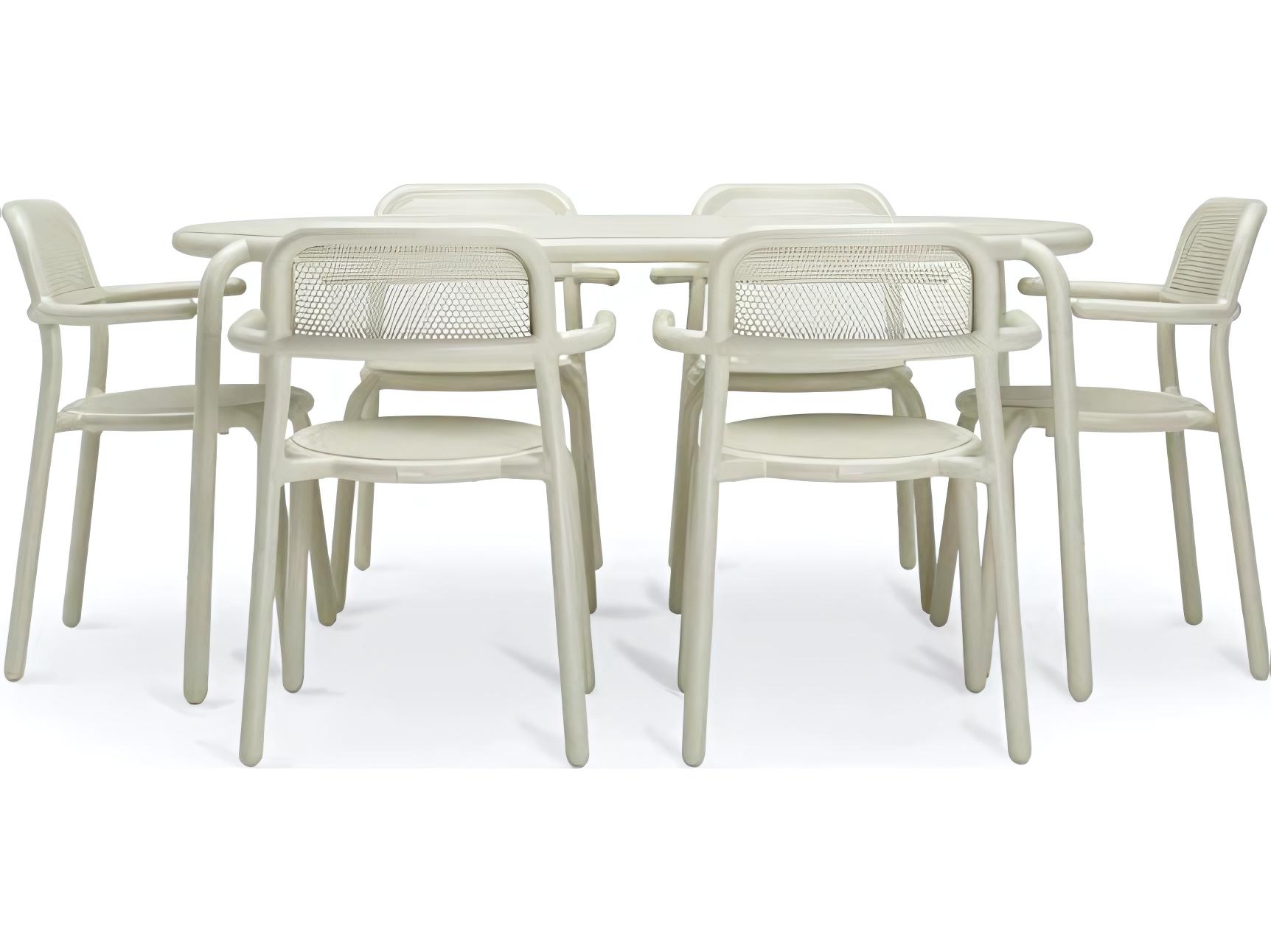 Fatboy Outdoor Toni Tavolo Dining Set with Armchairs in Desert