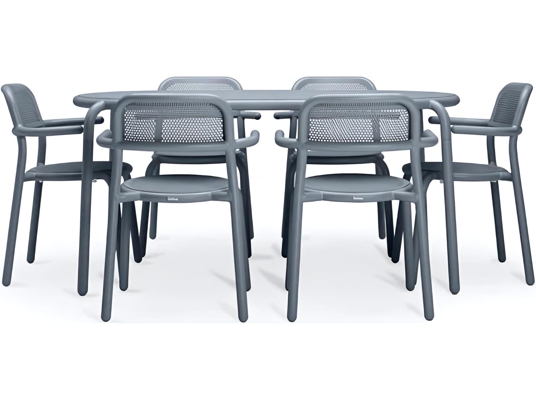 Fatboy Outdoor Toni Tavolo Dining Set with Armchairs in Elephant