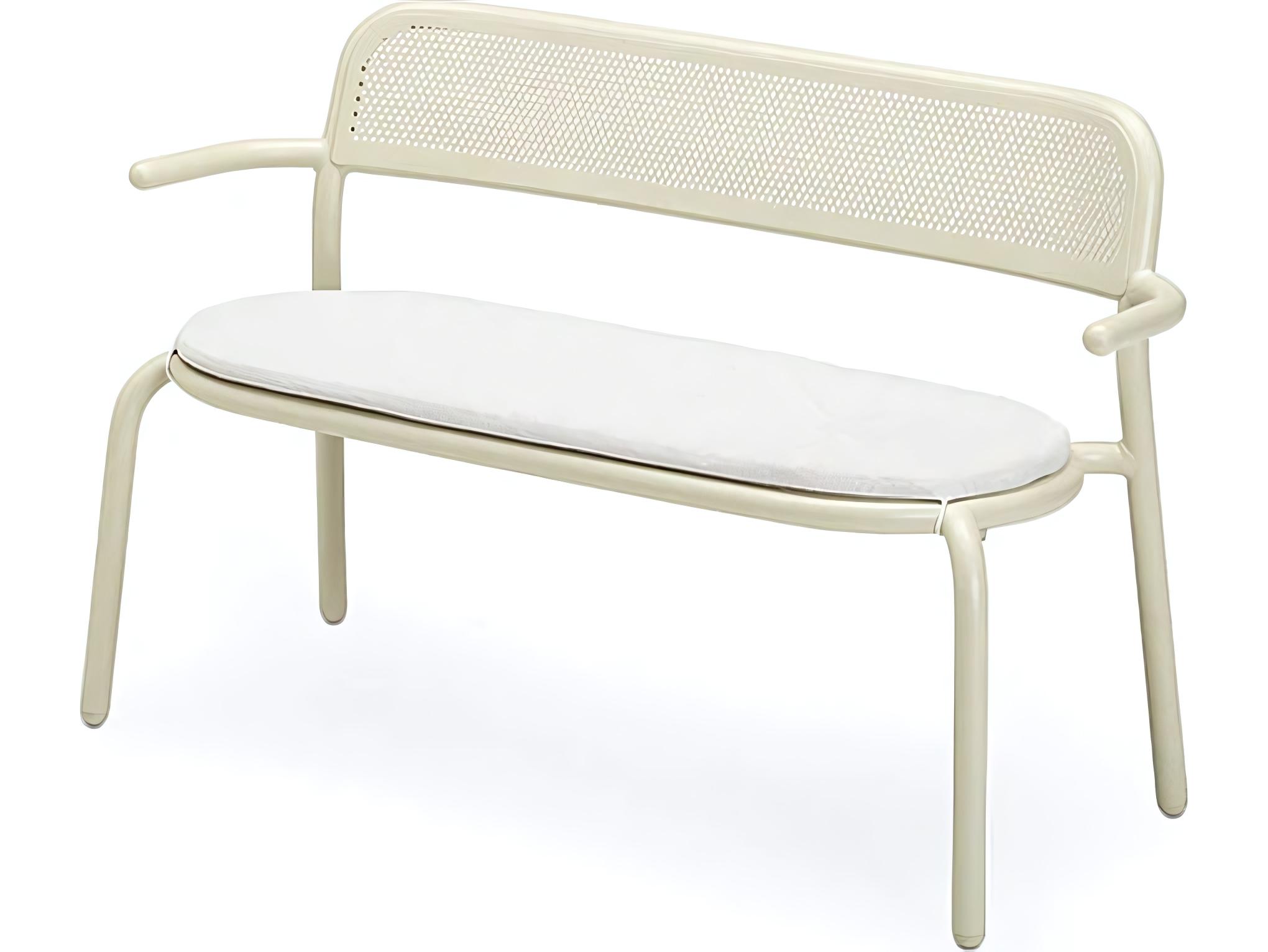 Fatboy Outdoor Toni Bankski Bench Pillow in Natural White