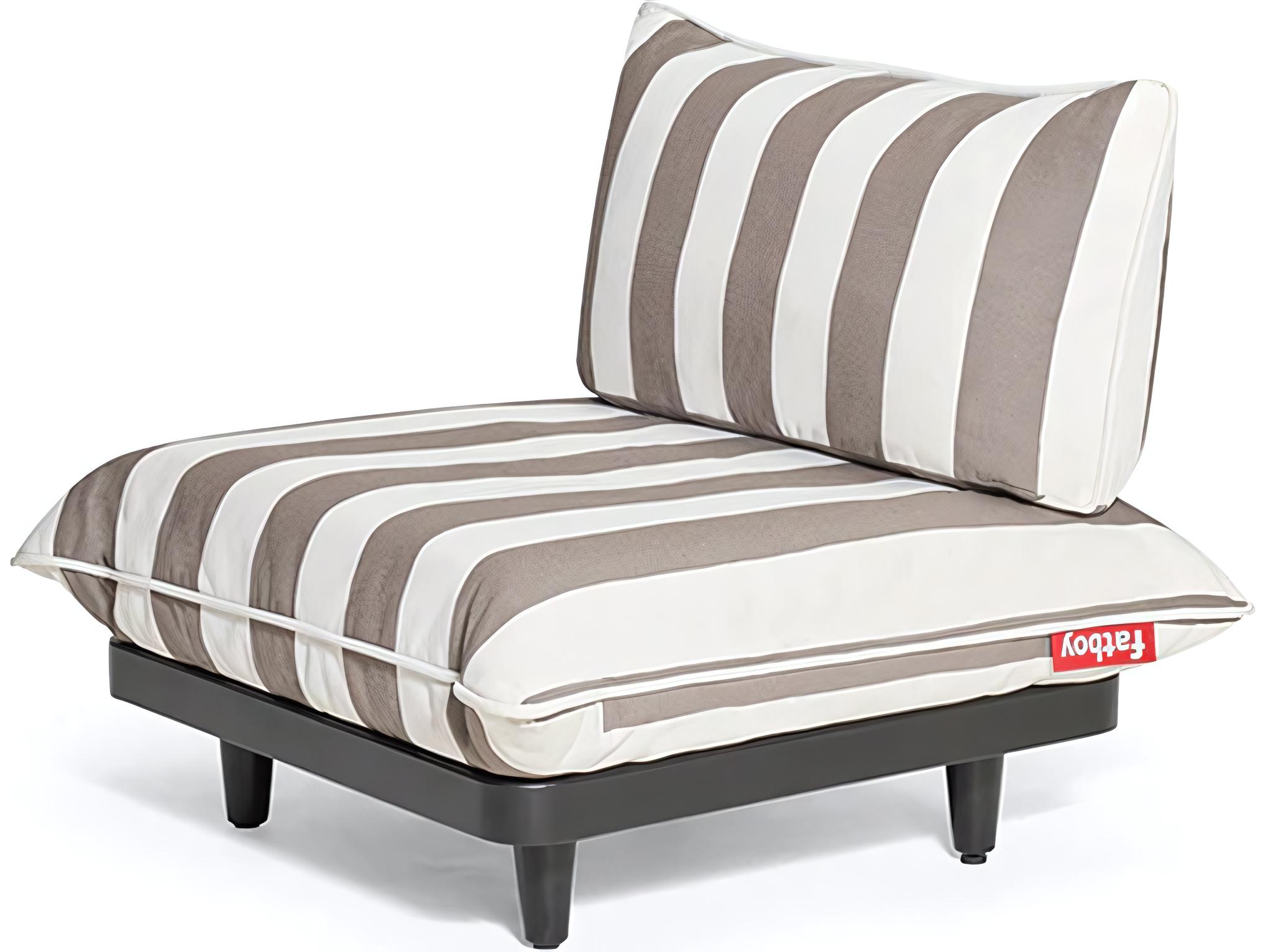 Fatboy Outdoor Paletti Modular Lounge Chair in Stripe Cacao