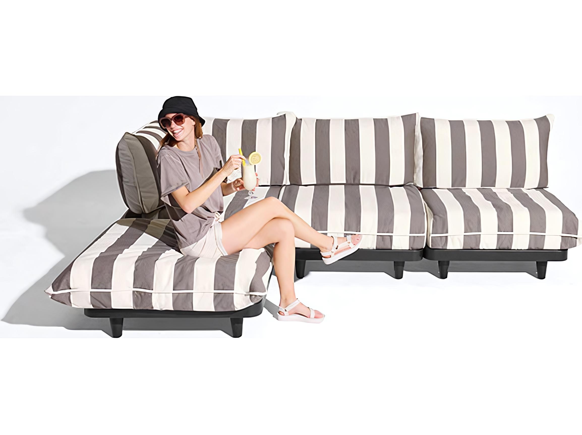 Fatboy Outdoor Paletti Hocker in Stripe Cacao