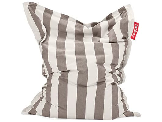 Fatboy Outdoor Original Slim Bean Bag Chair in Stripe Cacao