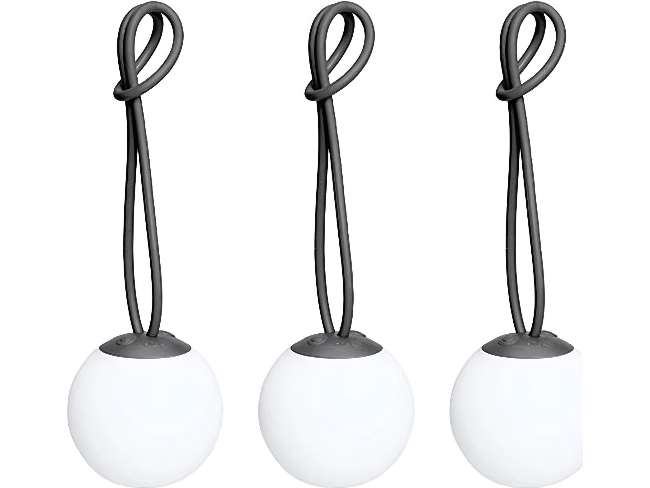 Fatboy Outdoor Bolleke Mini Hanging Lamp (Set of 3) in Anthracite