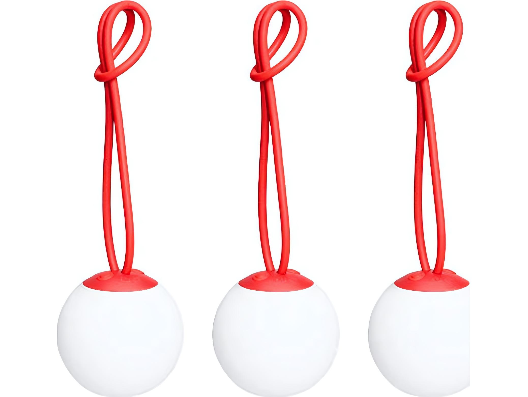Fatboy Outdoor Bolleke Mini Hanging Lamp (Set of 3) in Red