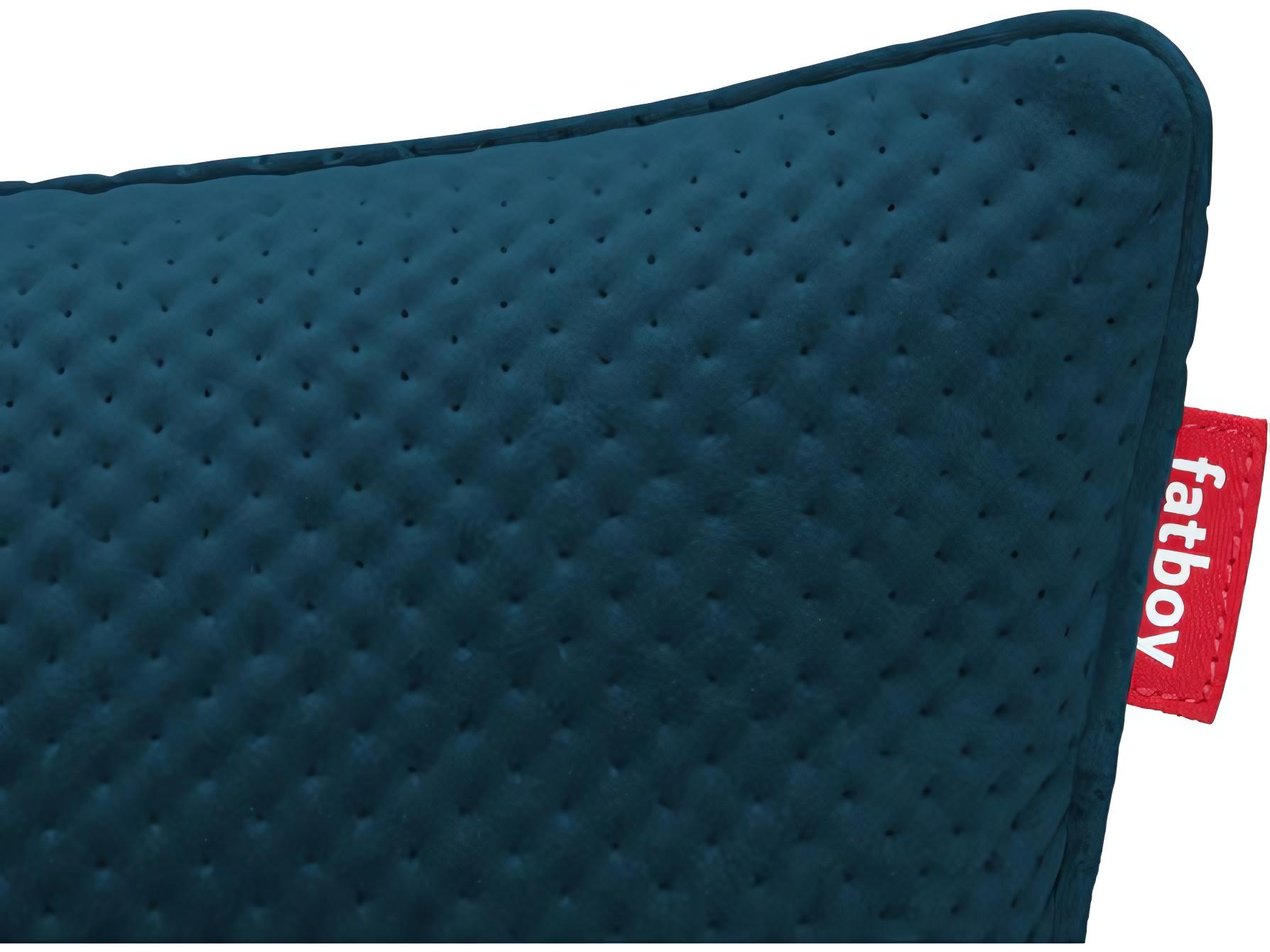 Fatboy Square Recycled Royal Velvet Accent Pillow in Deep Sea