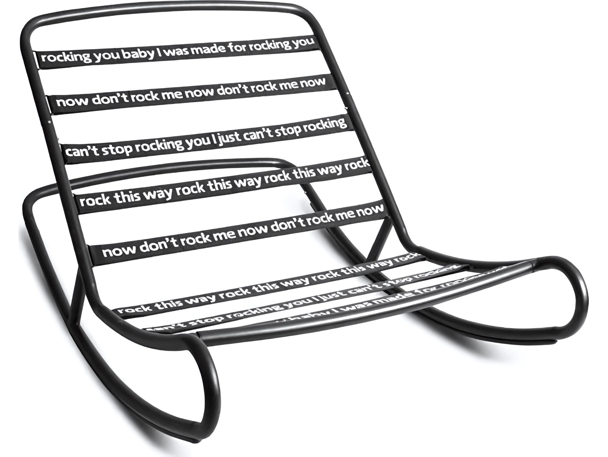 Fatboy Rock 'n Roll Bean Bag Rocker in Black