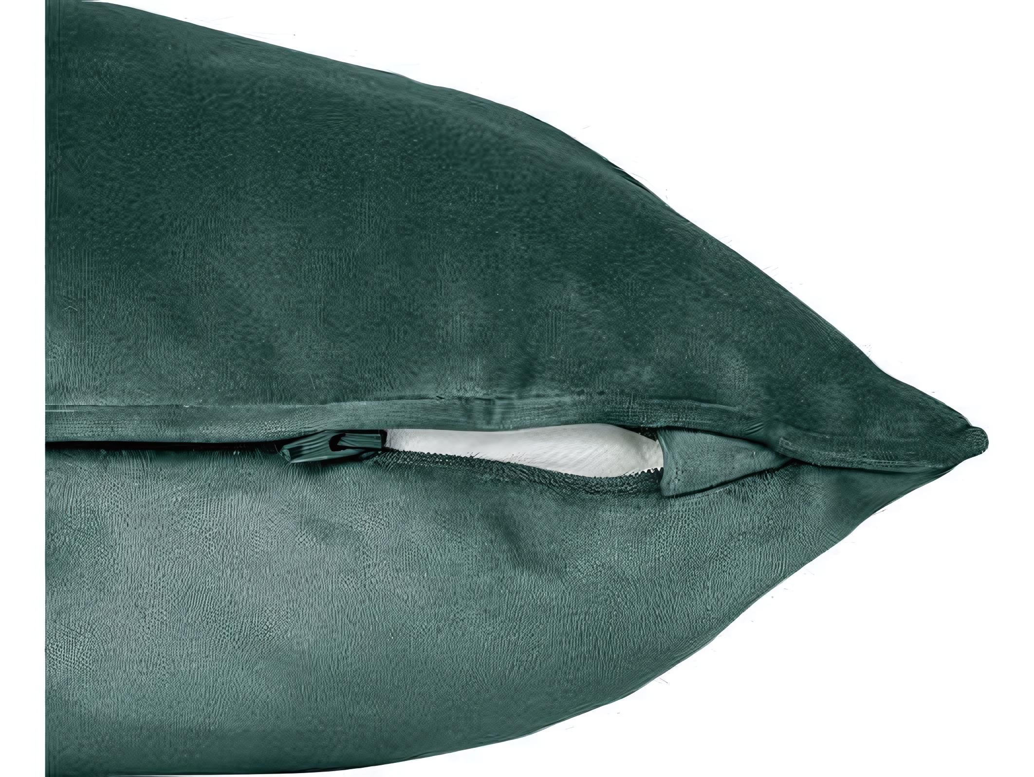 Fatboy Square Recycled Velvet Accent Pillow in Petrol