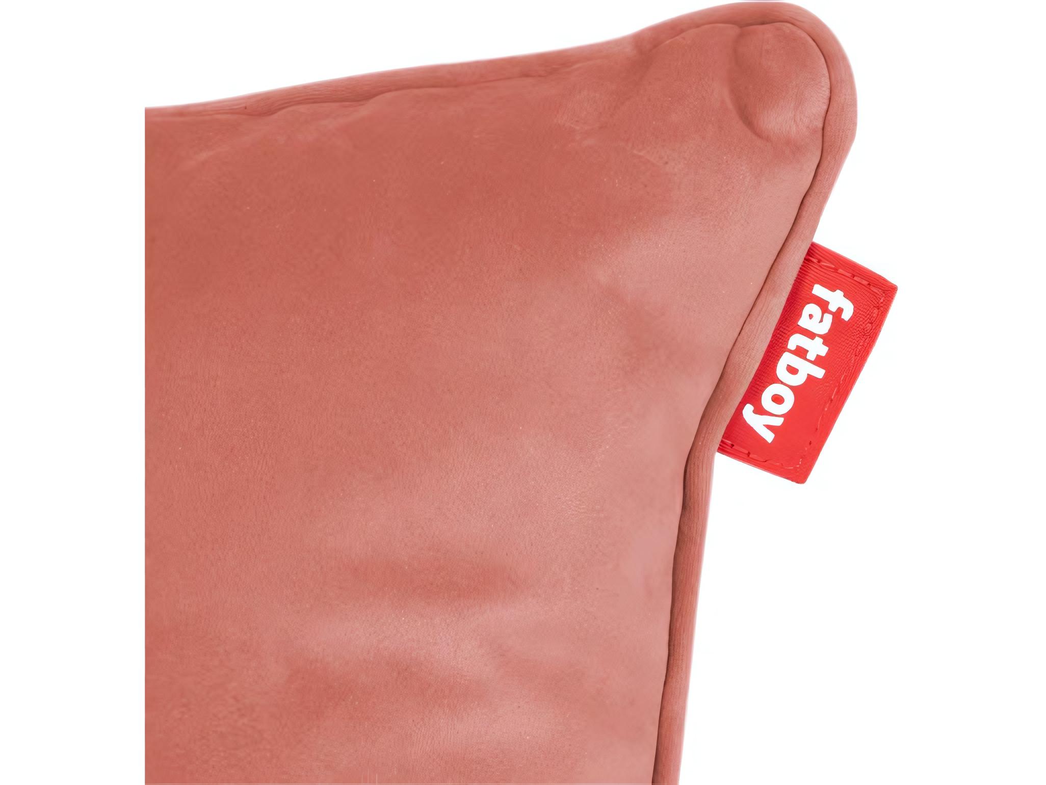 Fatboy Square Recycled Velvet Accent Pillow in Rhubarb