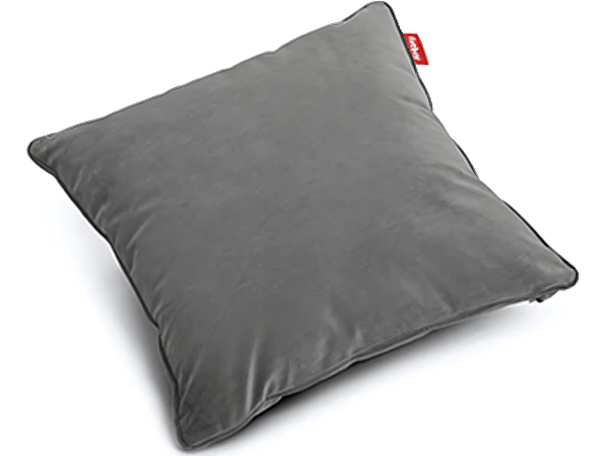 Fatboy Square Recycled Velvet Accent Pillow in Taupe