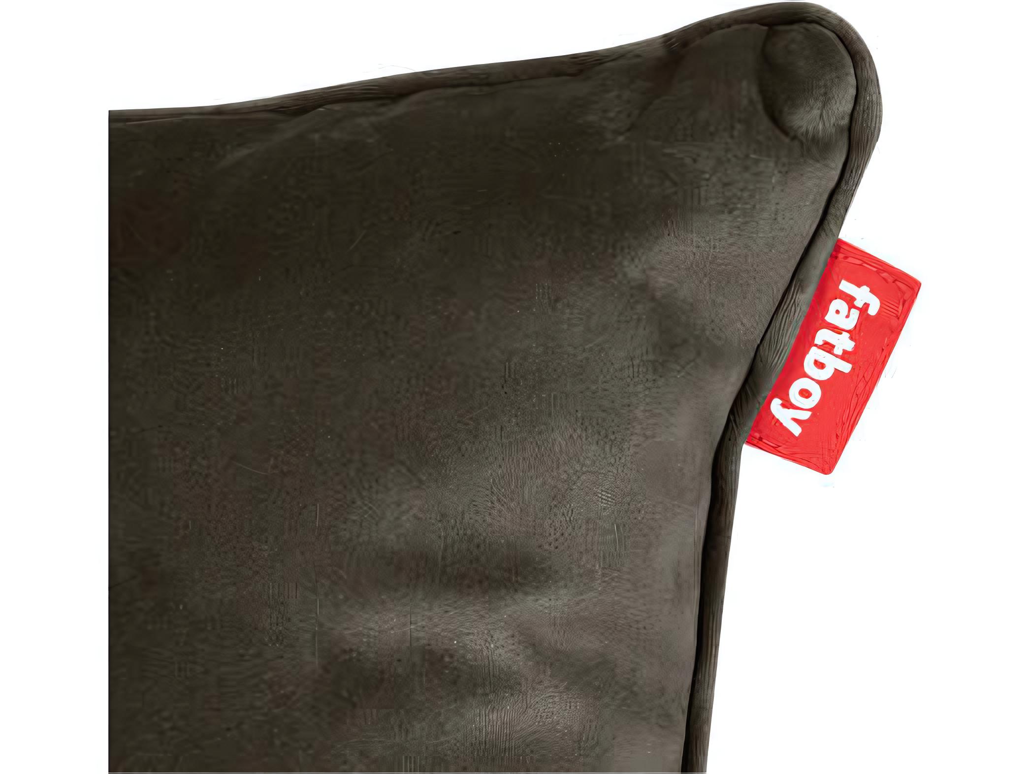 Fatboy Square Recycled Velvet Accent Pillow in Taupe