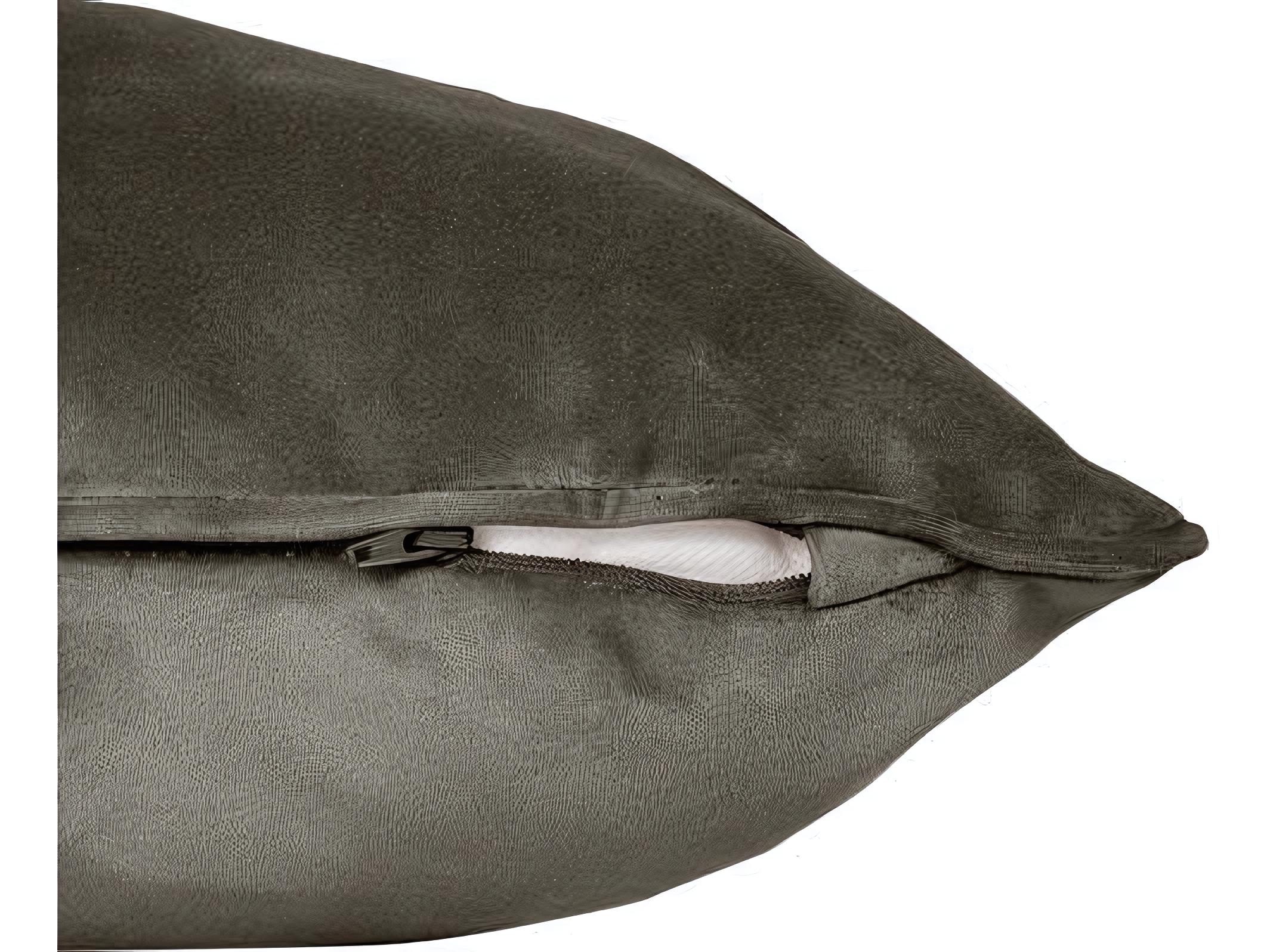 Fatboy Square Recycled Velvet Accent Pillow in Taupe