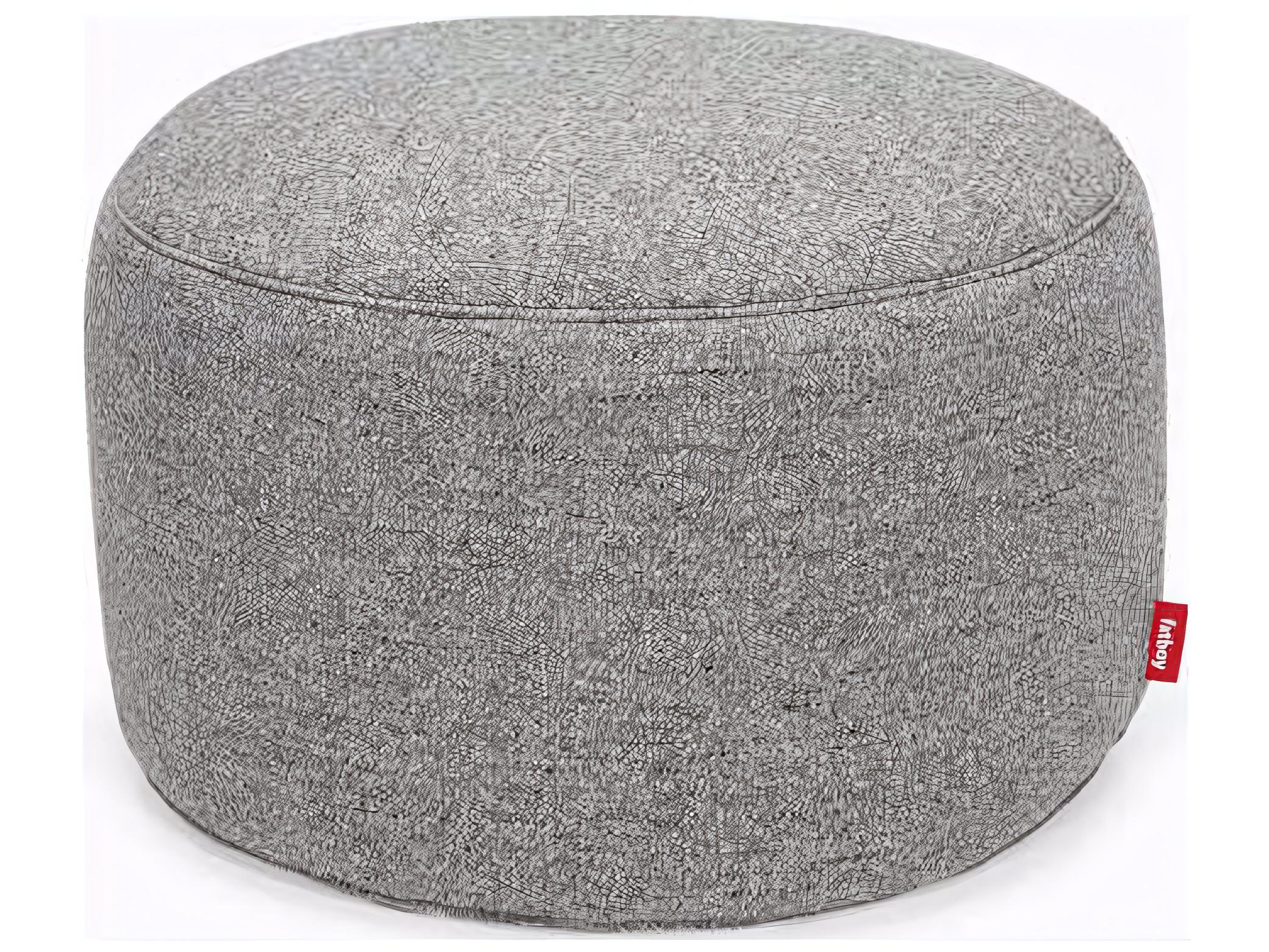 Fatboy Point Large Mingle Pouf in Grid Stone