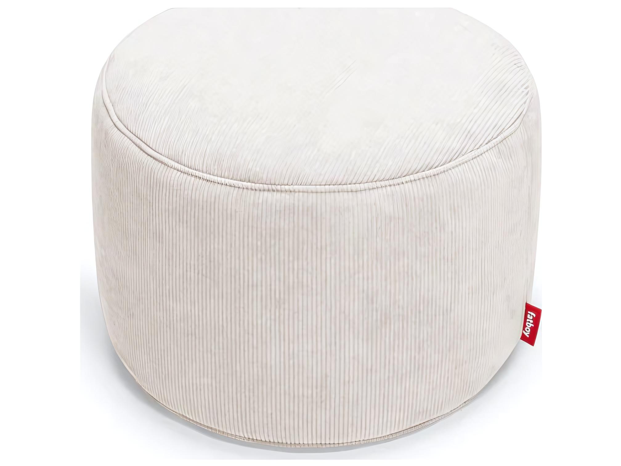 Fatboy Point Recycled Cord Pouf Ottoman in Cream