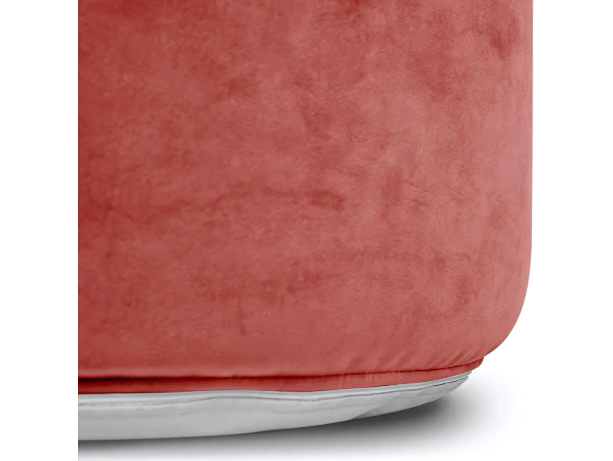 Fatboy Point Recycled Velvet Pouf Ottoman in Rhubarb
