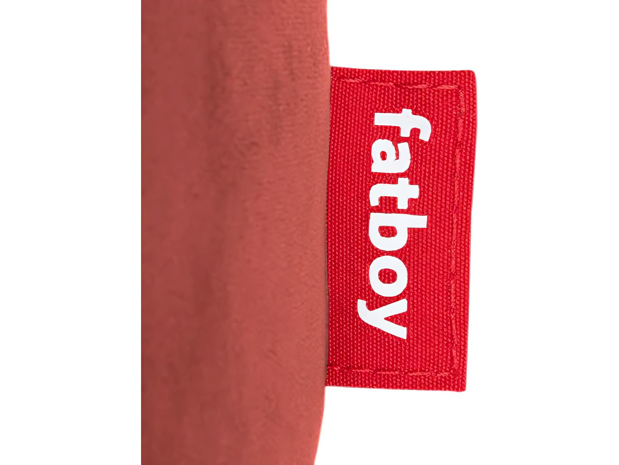 Fatboy Point Recycled Velvet Pouf Ottoman in Rhubarb