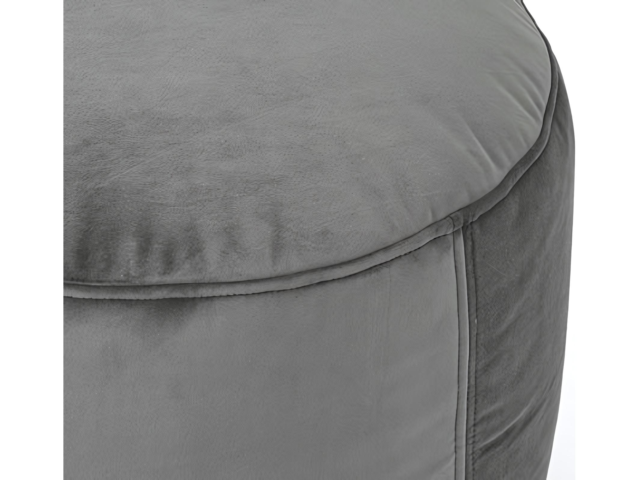 Fatboy Point Recycled Velvet Pouf Ottoman in Taupe
