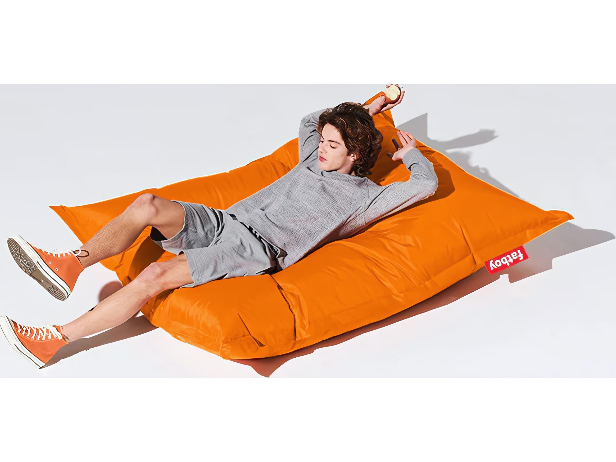 Fatboy Original Slim Bean Bag Chair in Orange Bitters