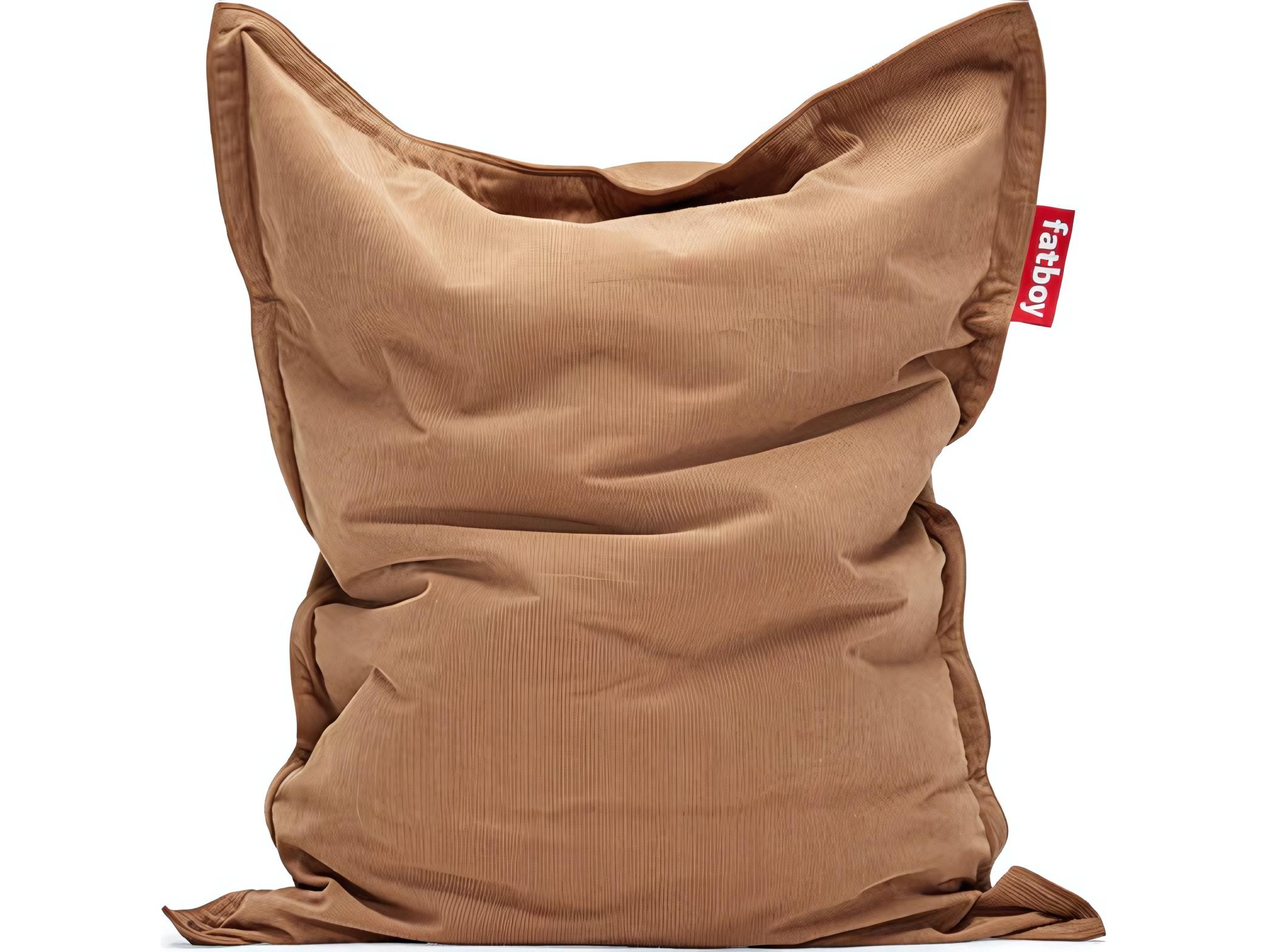 Fatboy Original Slim Recycled Cord Bean Bag Chair in Teddy Bear