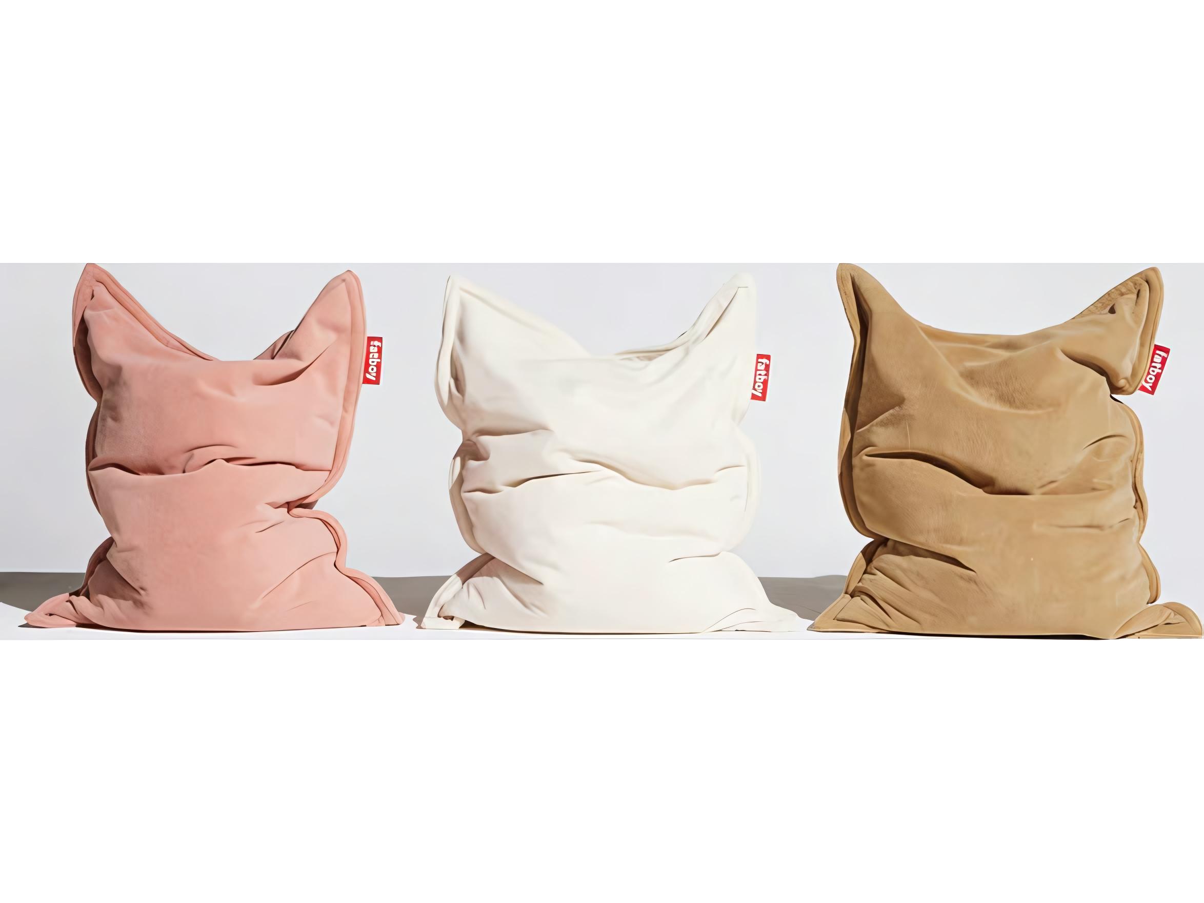 Fatboy Original Slim Teddy Bean Bag Chair in Cheeky Pink