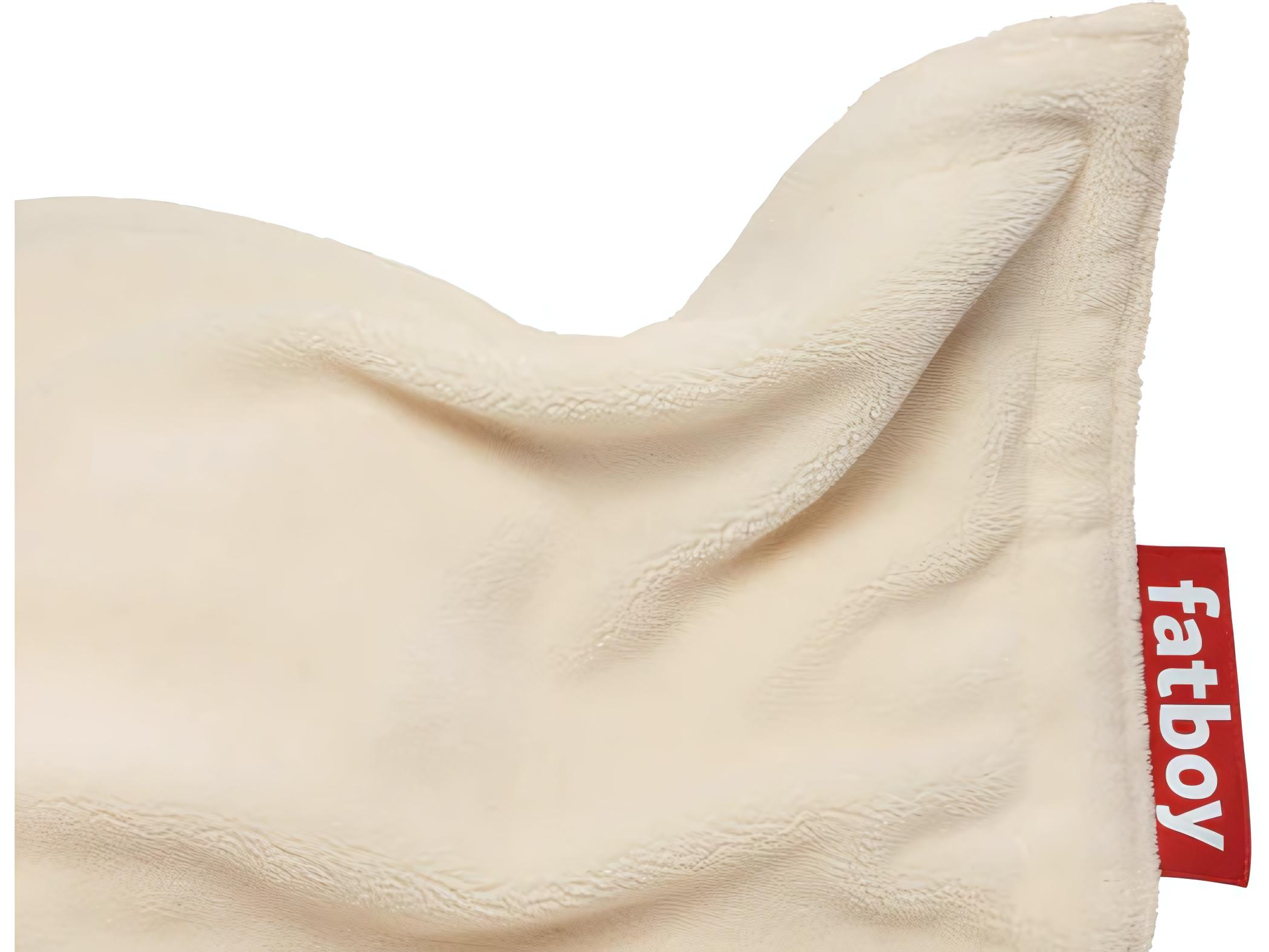 Fatboy Original Slim Teddy Bean Bag Chair in Off White