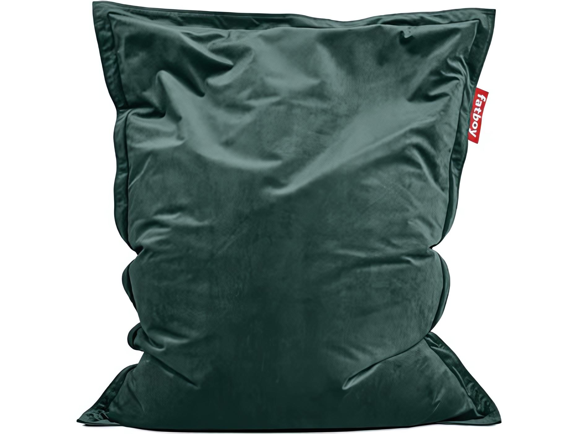 Fatboy Original Slim Recycled Velvet Bean Bag Chair in Petrol