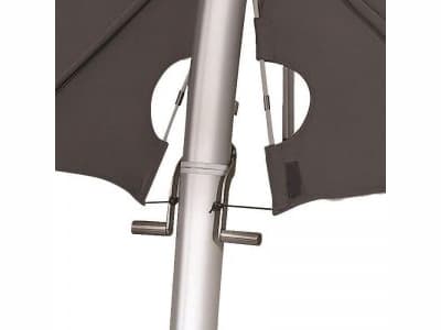 Fiberbuilt Patio Umbrellas Euro Bali Aluminum Platinum 10 Foot Octagon Manual Lift Patio Umbrella