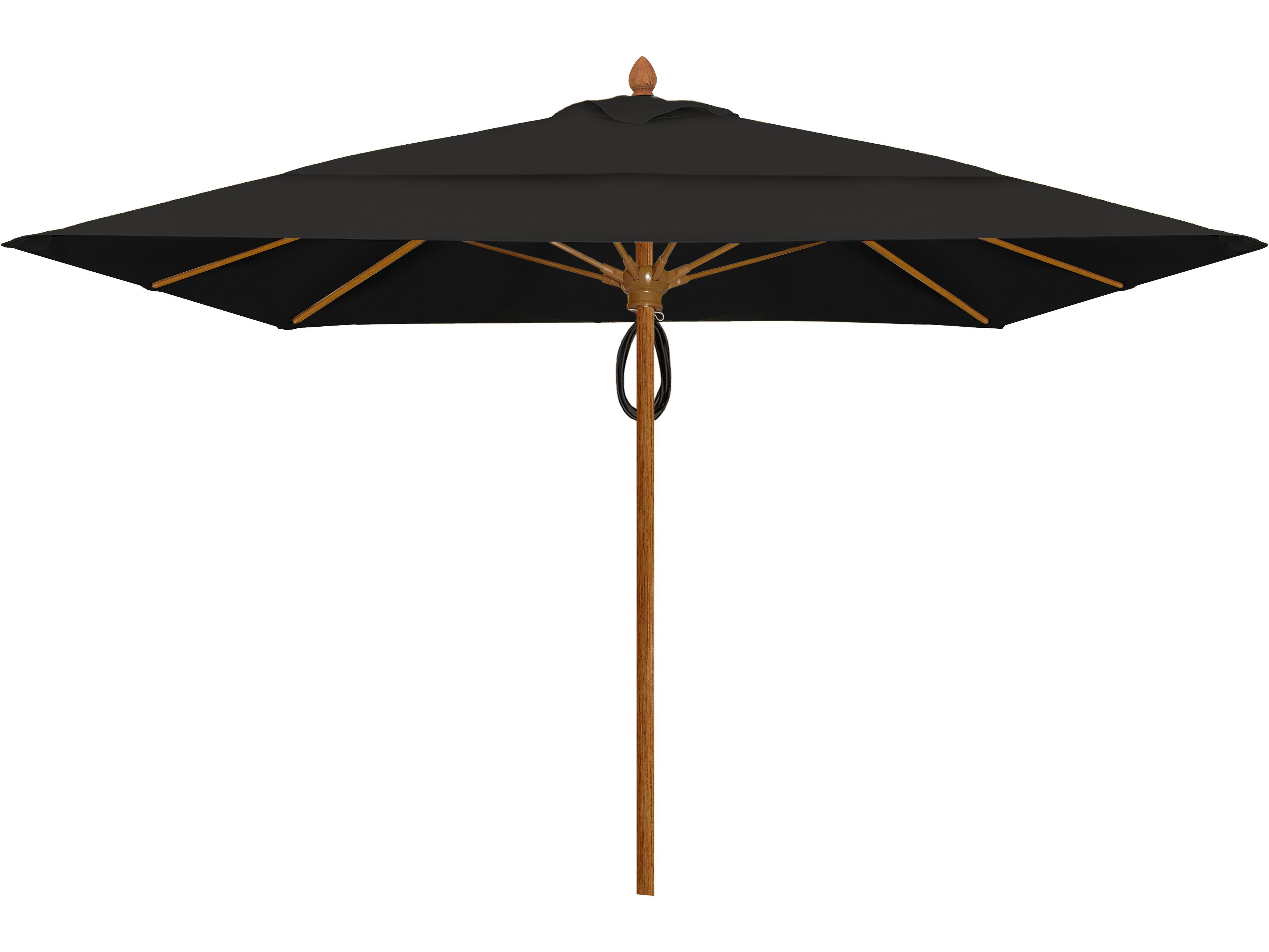 Fiberbuilt Outdoor Umbrellas Prestige - Diamante Fiberglass 10 Foot Square Pulley & Pin Outdoor Umbrella